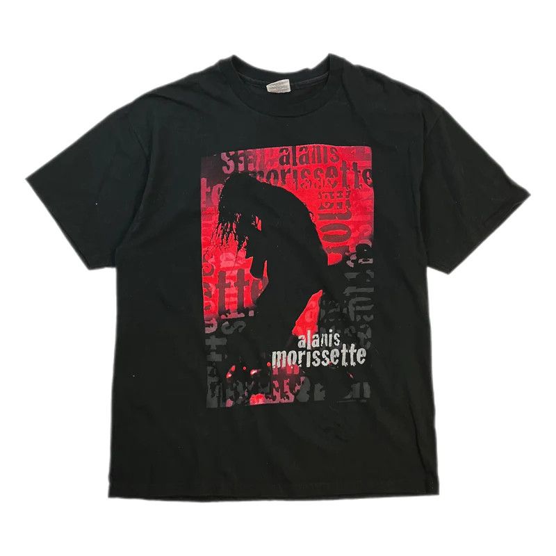 image of Vintage Alanis Morisette Canada Tee Black, Men's (Size Large)