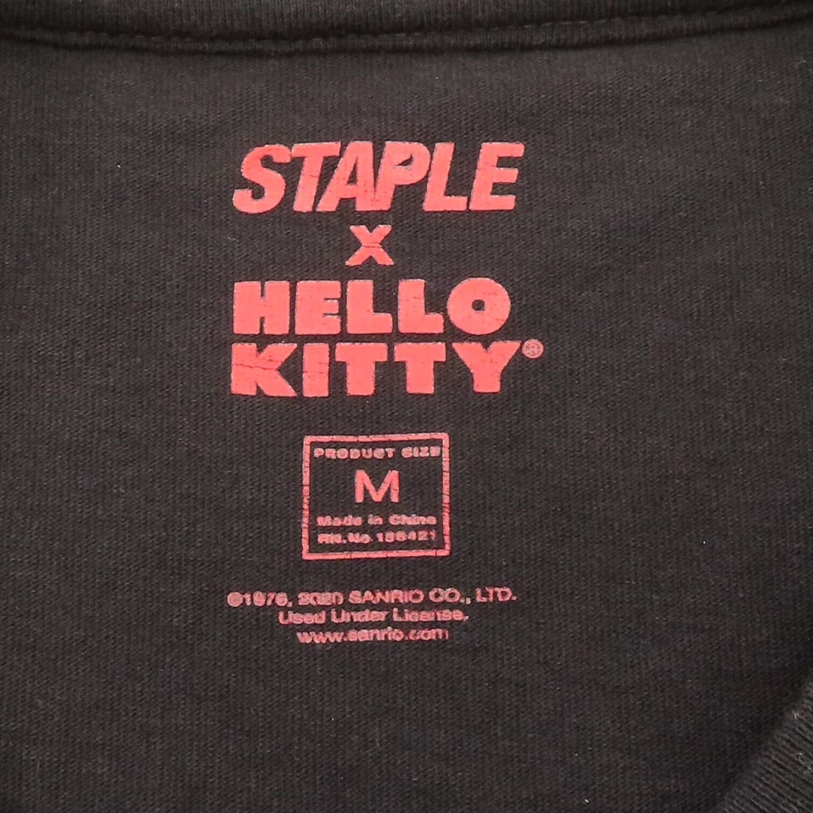 Vintage Staple Hello Kitty Mens M Black Crew Neck Long Sleeve Tee Shirt T Shirt Size US M / EU 48-50 / 2 - 6 Thumbnail