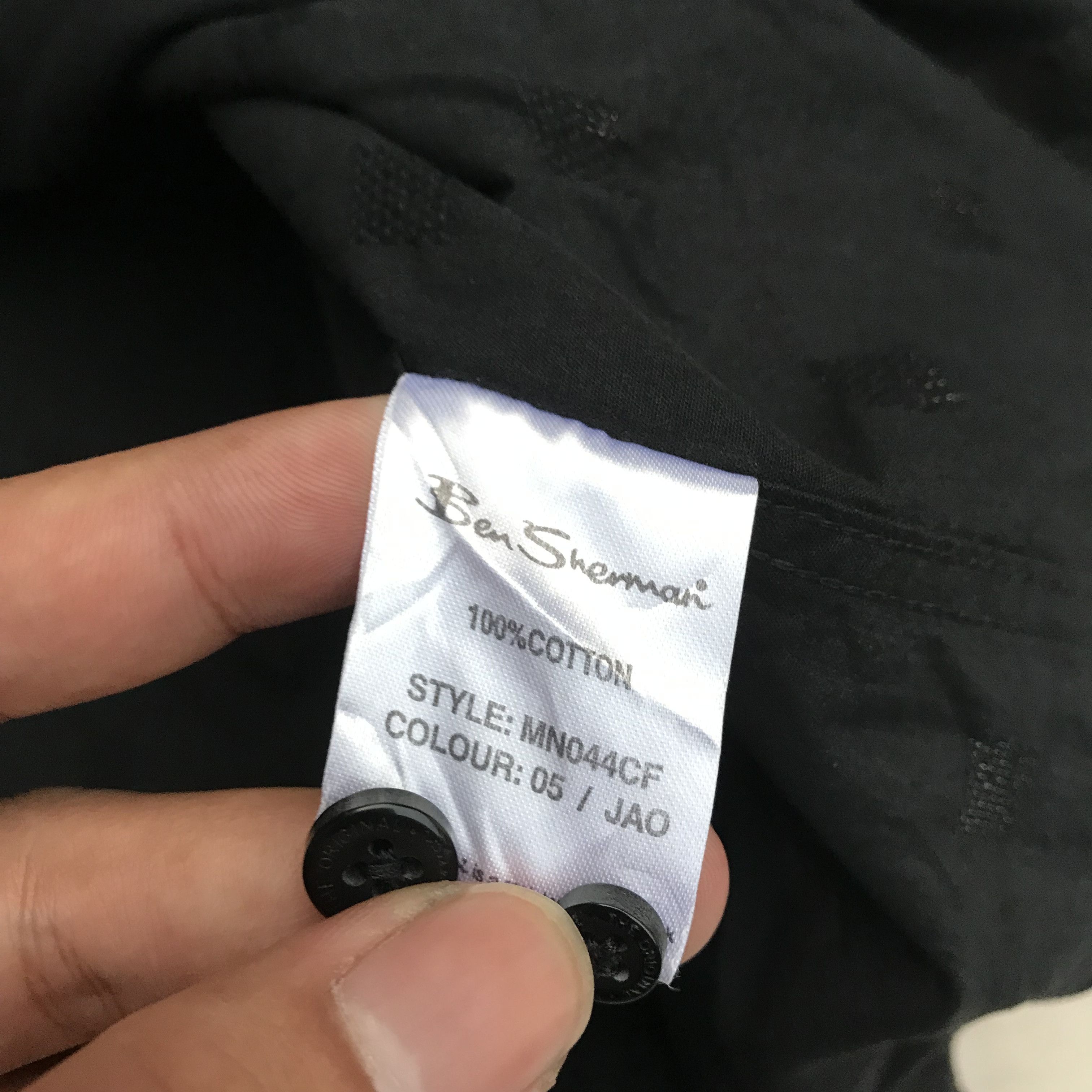 Ben Sherman × Other UK × Vintage Ben Sherman Mono off black basic long sleeves Shirt Size Xl Size US L / EU 52-54 / 3 - 4 Thumbnail