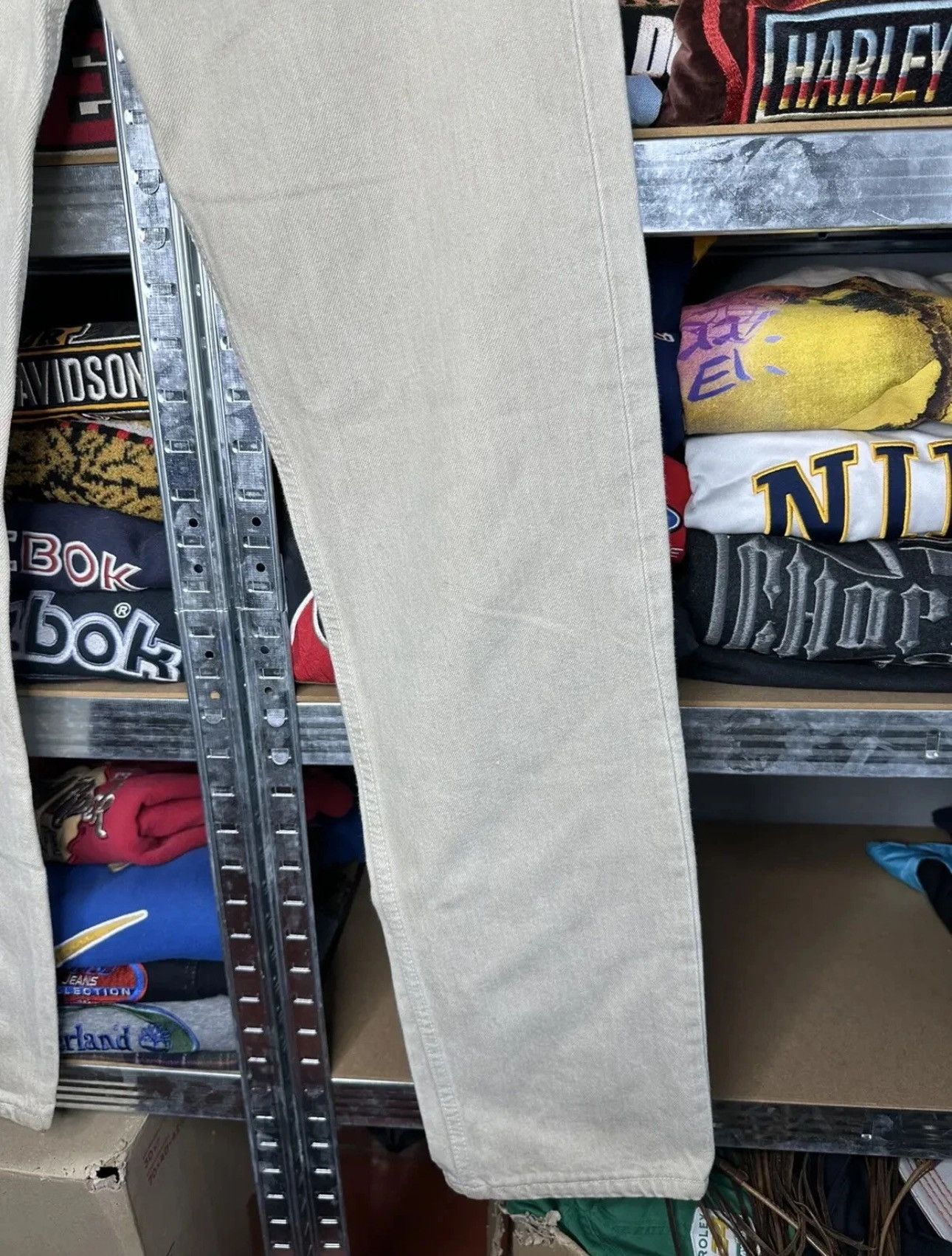 Levi's 31/34 Crazy Vintage 90s Levi’s 501 Jeans Light Wash Tapered Size US 31 - 3 Thumbnail