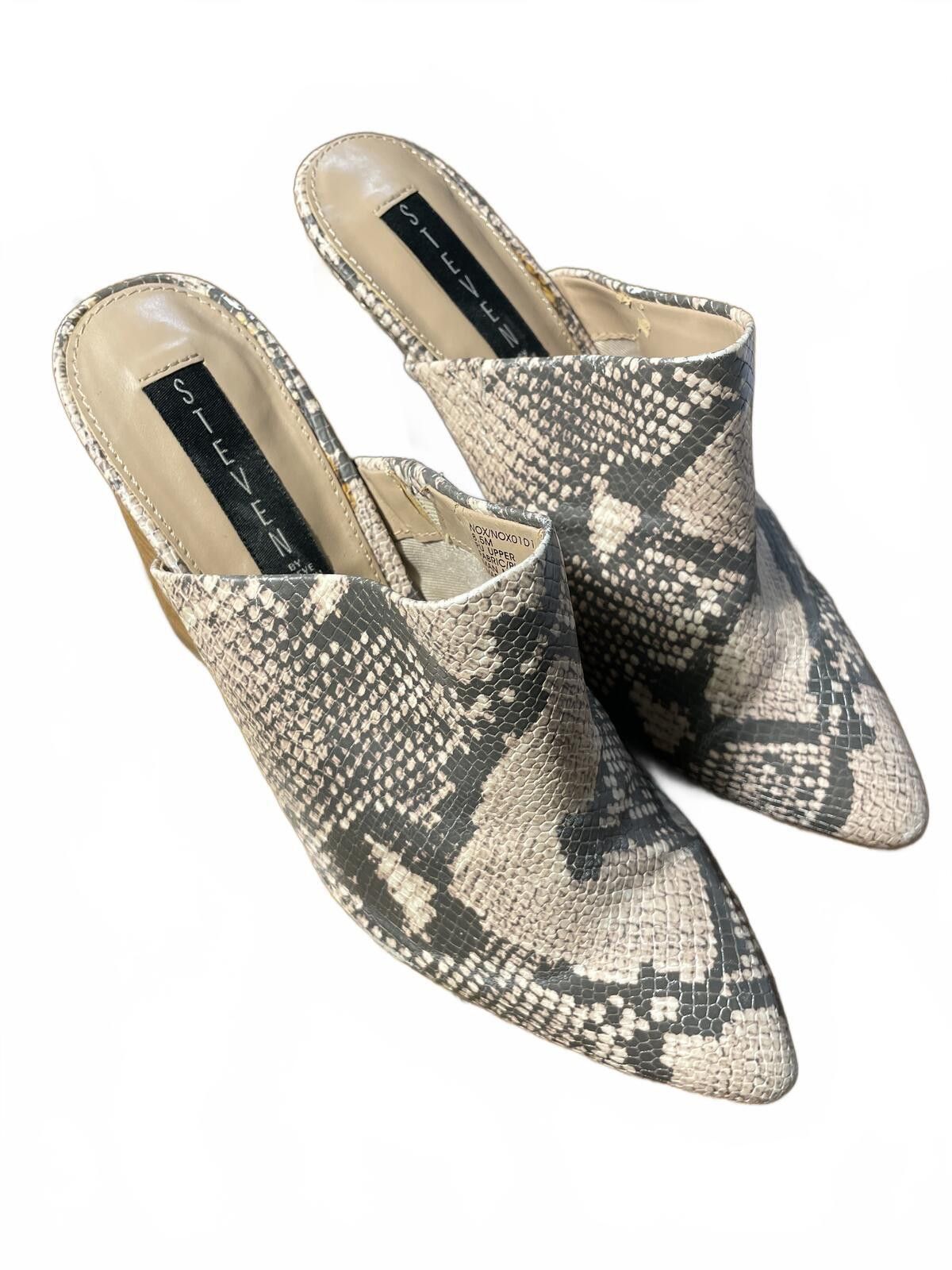 Steve Madden Steve Madden Block Heel Mules Shoes Women's 8.5 Snake Print Size US 8.5 / IT 38.5 - 6 Thumbnail