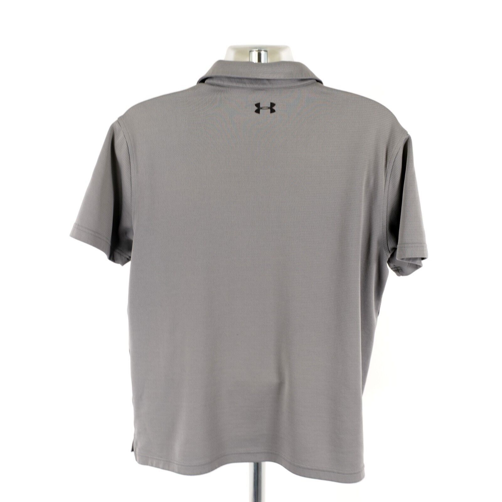 Under Armour Under Armour Heatgear Gray Large Ribbed Silk Collared Polo S Size US L / EU 52-54 / 3 - 7 Thumbnail