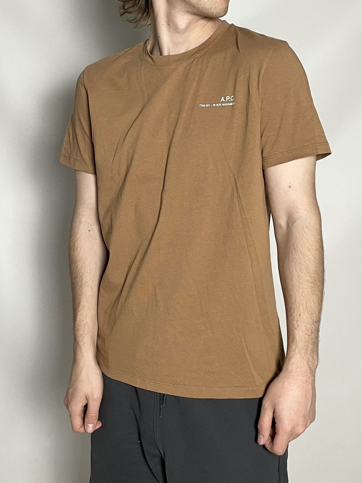 A.P.C. × Carhartt × Japanese Brand 🪵RARE🪵 A.P.C. Terracotta brown basic Tee shirt Size US M / EU 48-50 / 2 - 9 Thumbnail