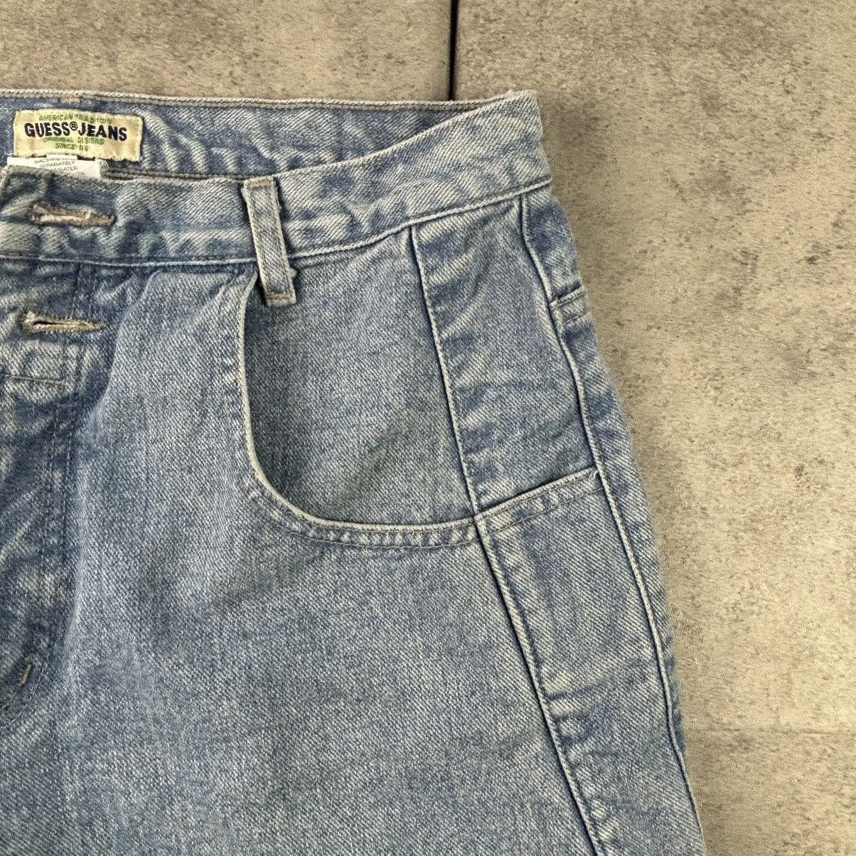 Guess Vintage 90s light wash guess jeans Size US 33 - 7 Thumbnail