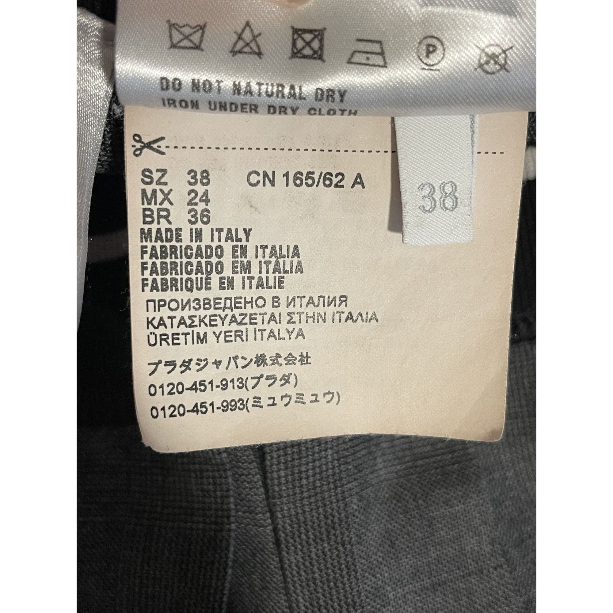 Miu Miu Miu Miu Womens Gray Pleated Mini Skirt With Elastic Waistban Size 38" / US 16 / IT 52 - 10 Thumbnail