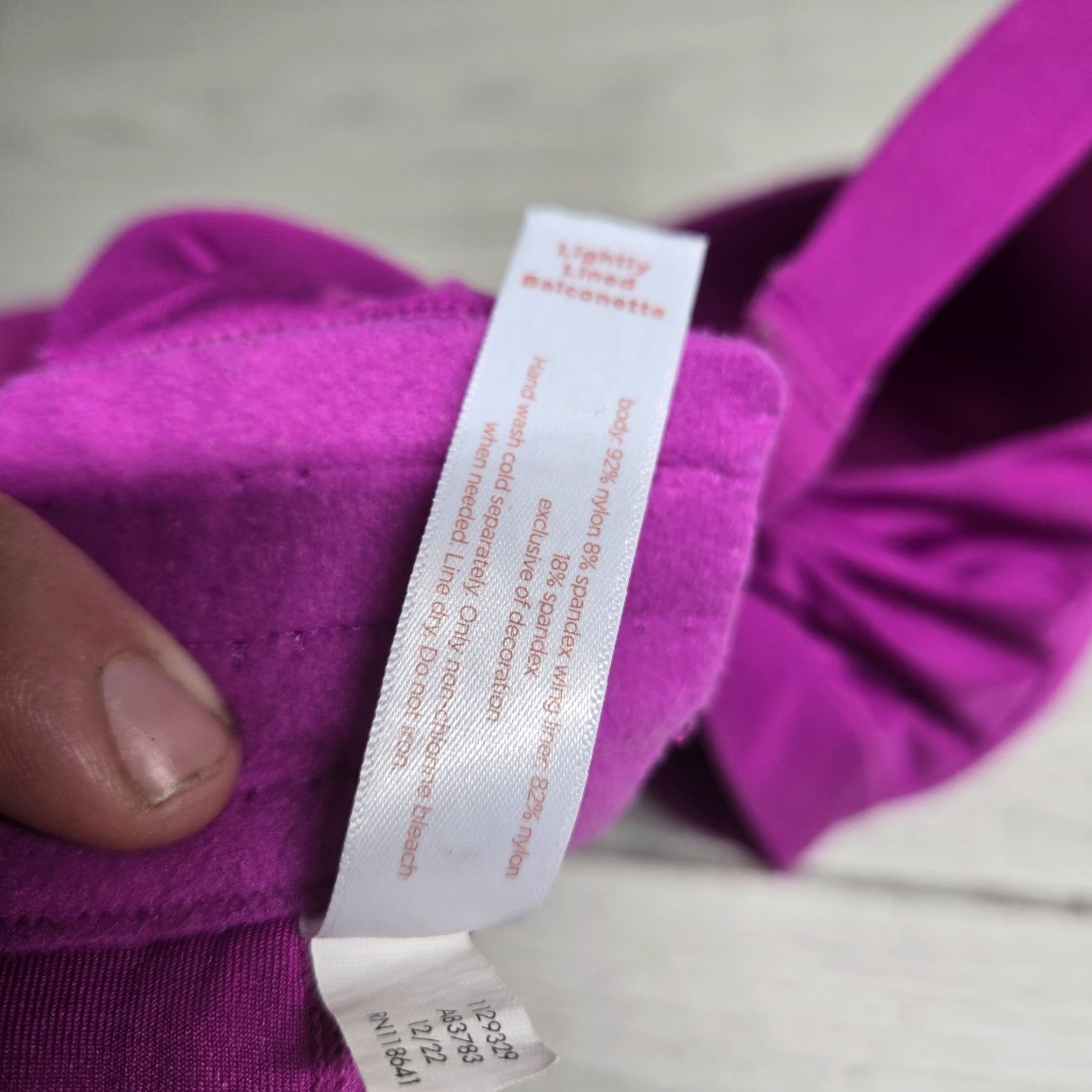 Vintage VINTAGE Lane Bryant Cacique Full Coverage Bra Women 42F Purple Lightly Lined Plus Size Size ONE SIZE - 5 Thumbnail