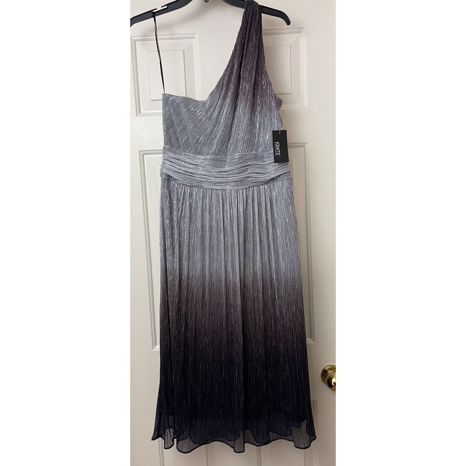 Other Ignite Evenings Dress Size 8 Ombre Metallic Sleeveless Size M / US 6-8 / IT 42-44 - 6 Thumbnail