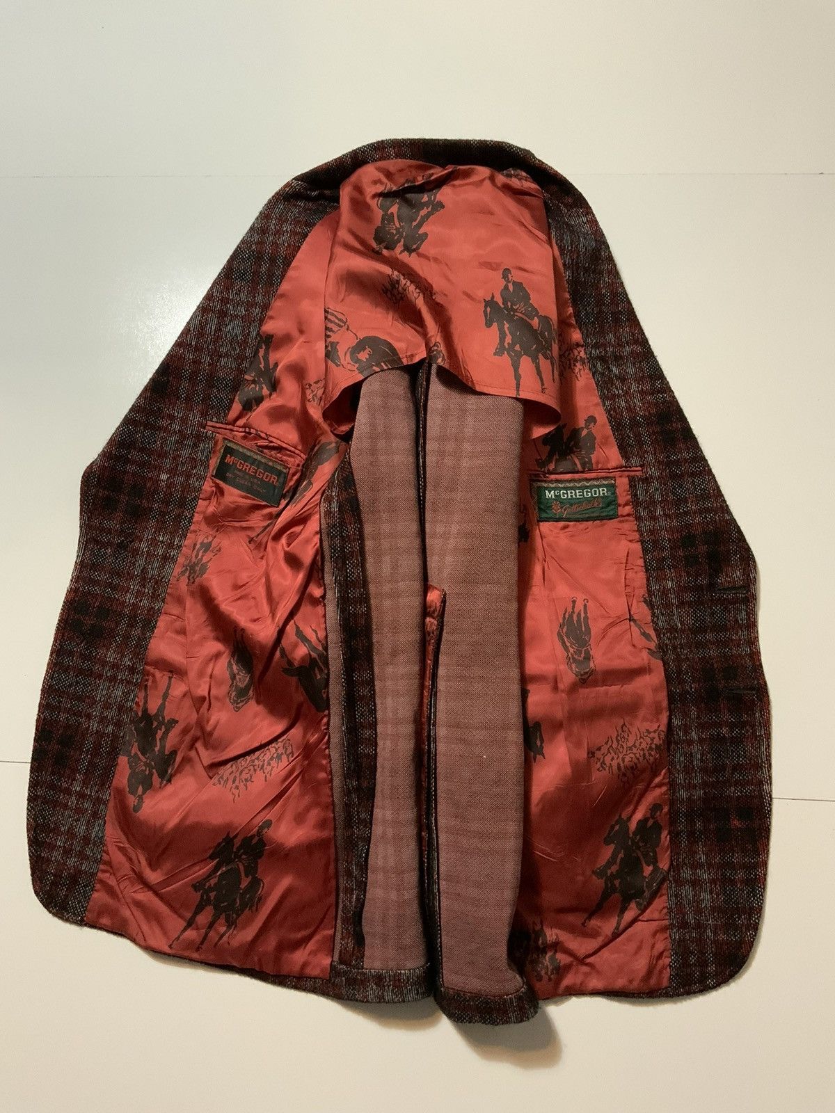 McGregor × Vintage 60s 70s Mcgregor Gottschalks Shadow Plaid Blazer Jacket Size US S / EU 44-46 / 1 - 3 Thumbnail