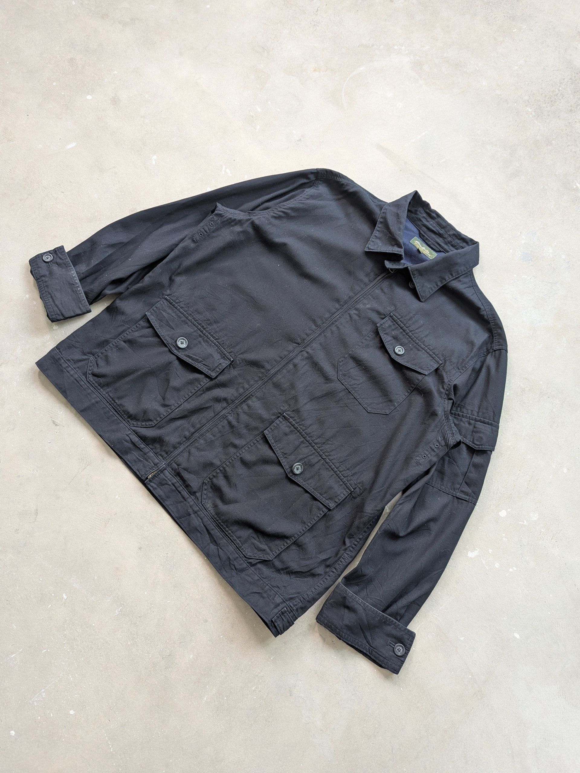 Eddie Bauer × Vintage Vintage 1990s Eddie Bauer Workers Jacket Black Size US XL / EU 56 / 4 - 2 Thumbnail