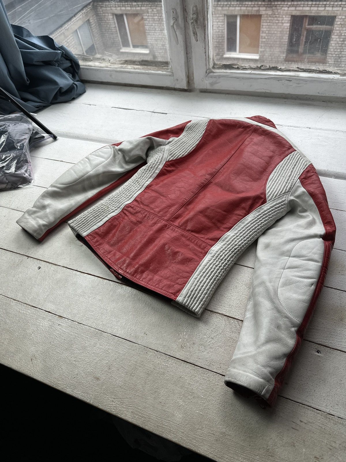 Other SEGURA 🚨VNTG LEATHER JACKET AVANT RACING BIG LOGO RED MOTO Size US XS / EU 42 / 0 - 12 Thumbnail