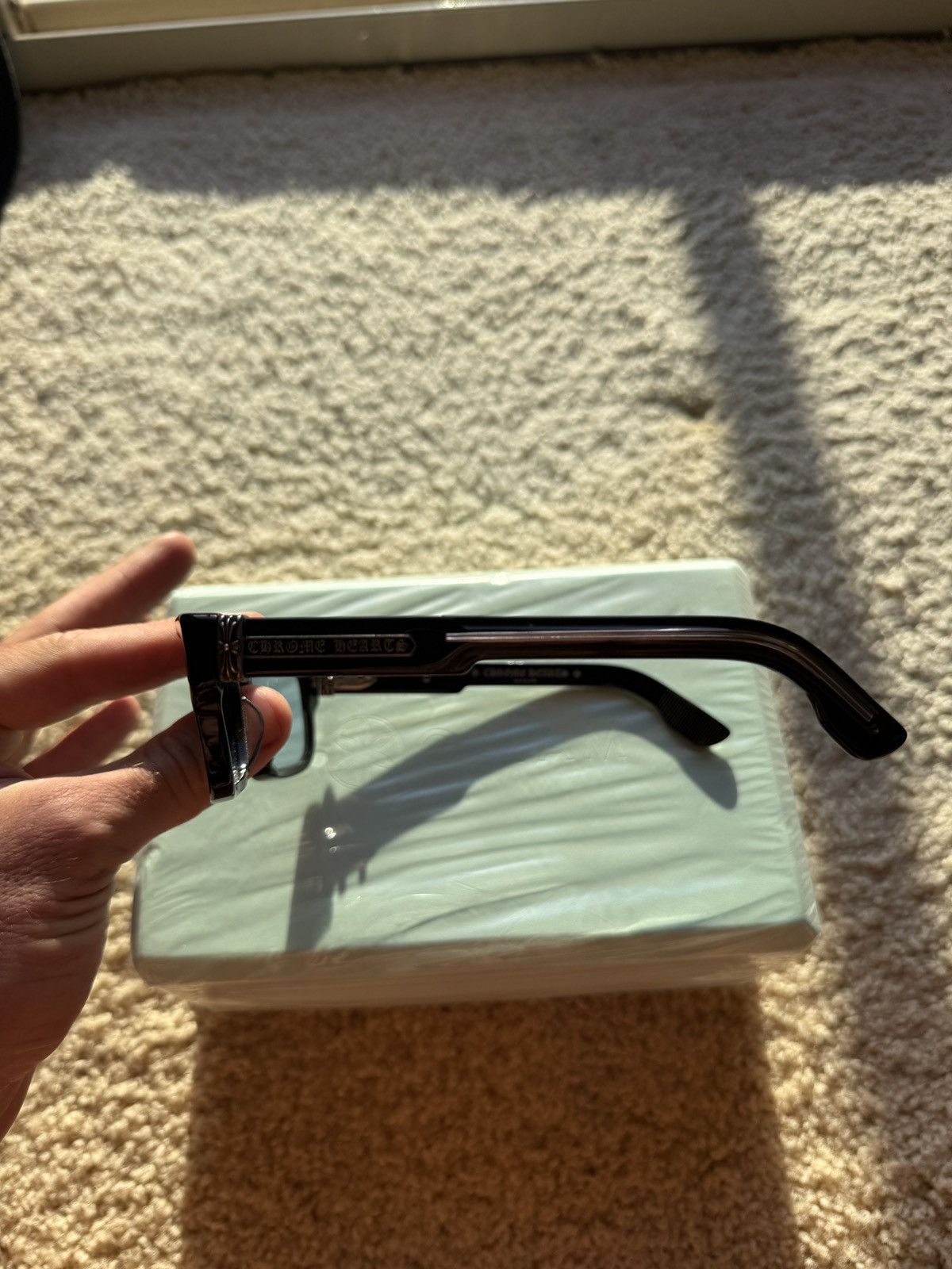 Chrome Hearts Chrome Hearts 2 THICK Black Eyeglasses – Sterling Silver Size ONE SIZE - 6 Thumbnail