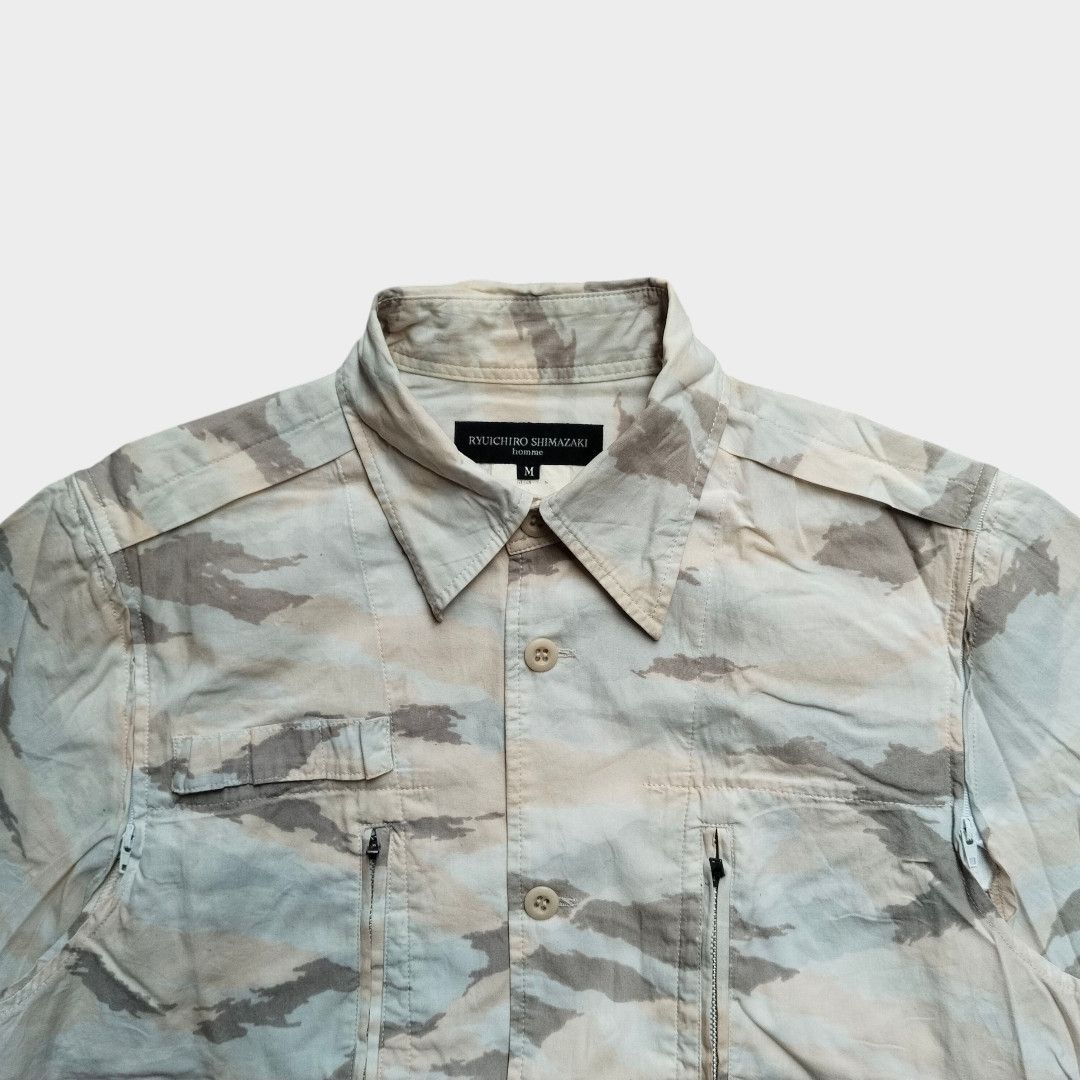 Ryuichiro Shimazaki 1990s Ryuichiro simazaki homme camo detachable sleeve Size US M / EU 48-50 / 2 - 4 Thumbnail