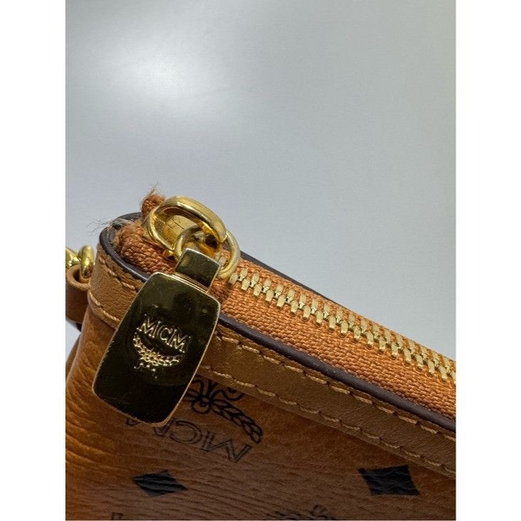 MCM MCM Visetos Original Pouch Cognac Size ONE SIZE - 4 Thumbnail