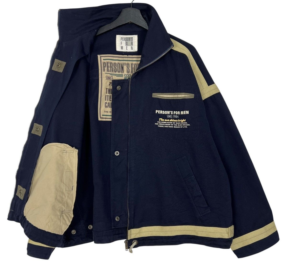 PERSON'S 90s Vintage Person’s For Men Navy Jacket Size US XL / EU 56 / 4 - 3 Thumbnail