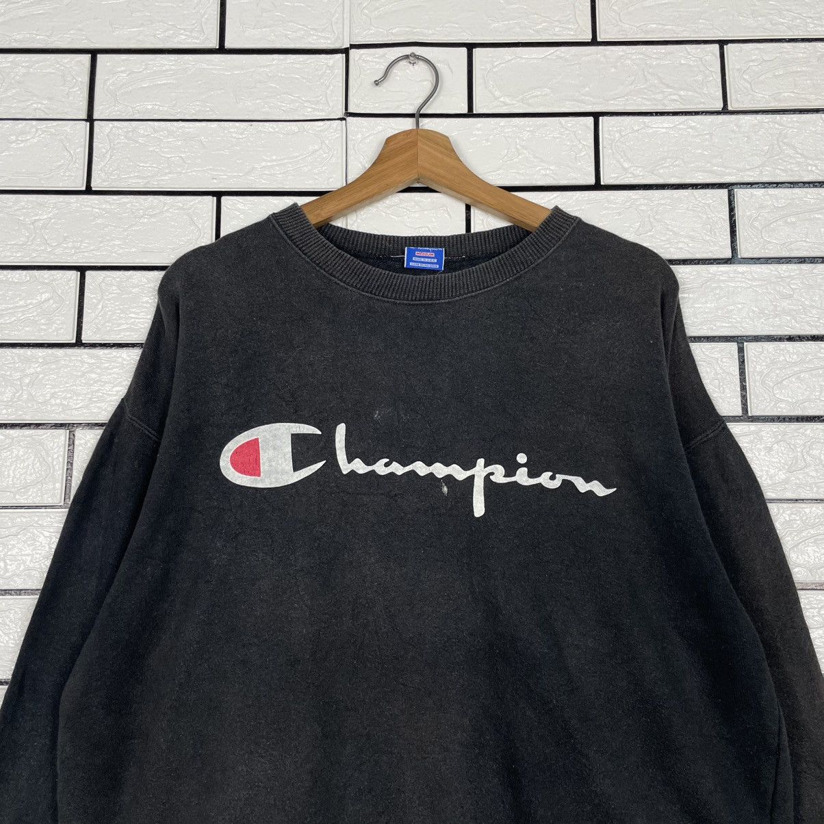 Champion Vintage Champion Big Logo Sweatshirt Size US M / EU 48-50 / 2 - 2 Thumbnail
