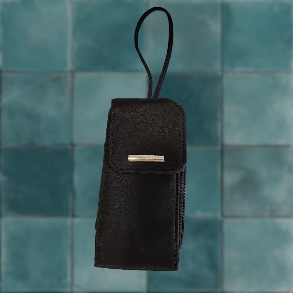 Nine West Nine West Sport Pouch Black Faux Leather Nylon Wristlet Card Holder Small Unisex Adults Men Women Bag Accessories Size ONE SIZE - 1 Thumbnail