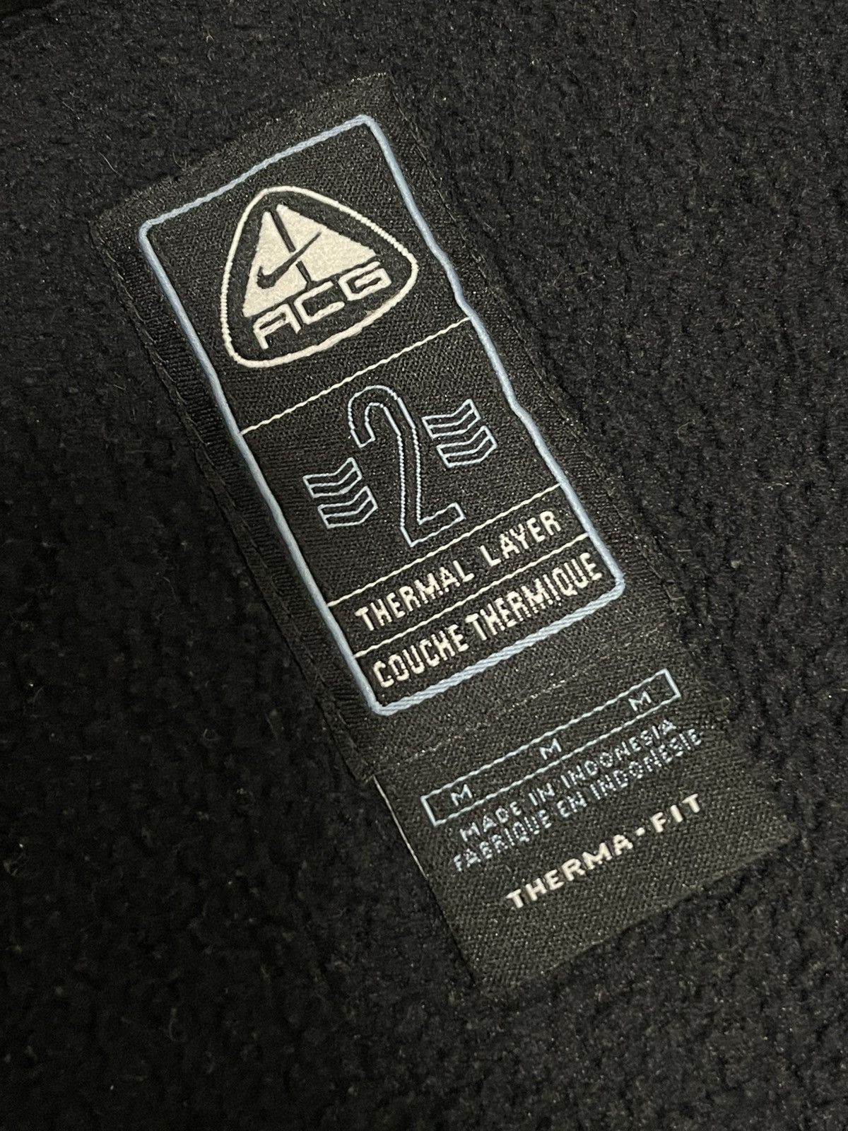 Nike ACG Vintage Nike ACG Therma Fit Black Fleece Vest Size US M / EU 48-50 / 2 - 5 Thumbnail