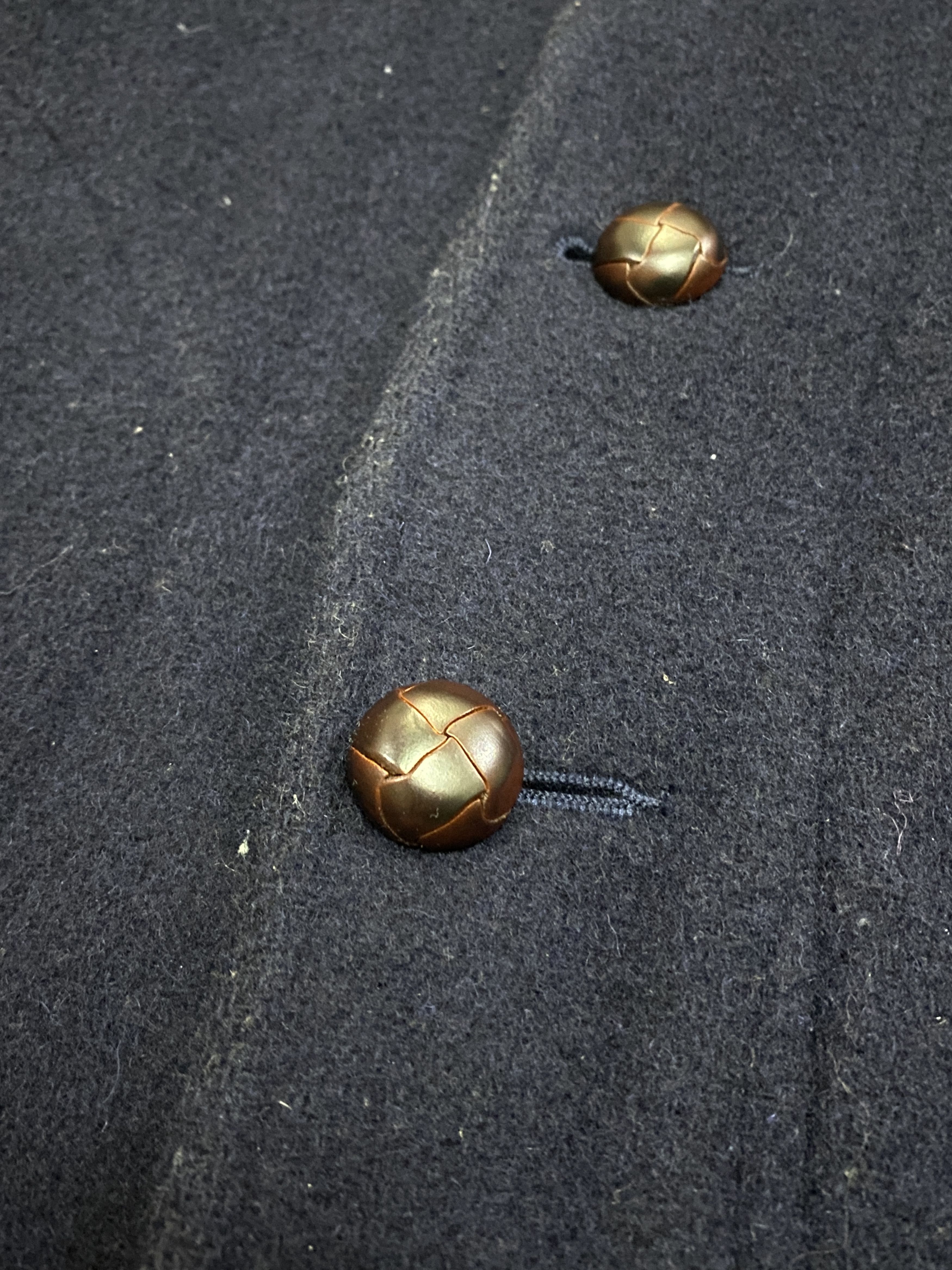 Danton Danton Vetements de Travail Round Collared Wool Navy Blue Size US S / EU 44-46 / 1 - 9 Thumbnail