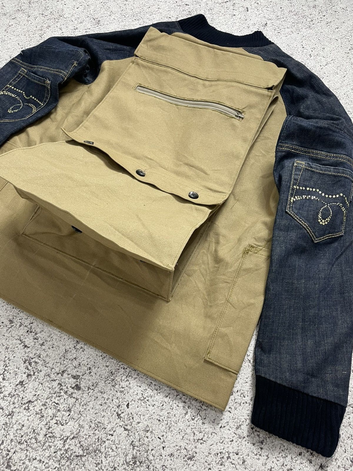 Vintage Utility canvas duck reworked workwear cargo jacket Size US L / EU 52-54 / 3 - 7 Thumbnail