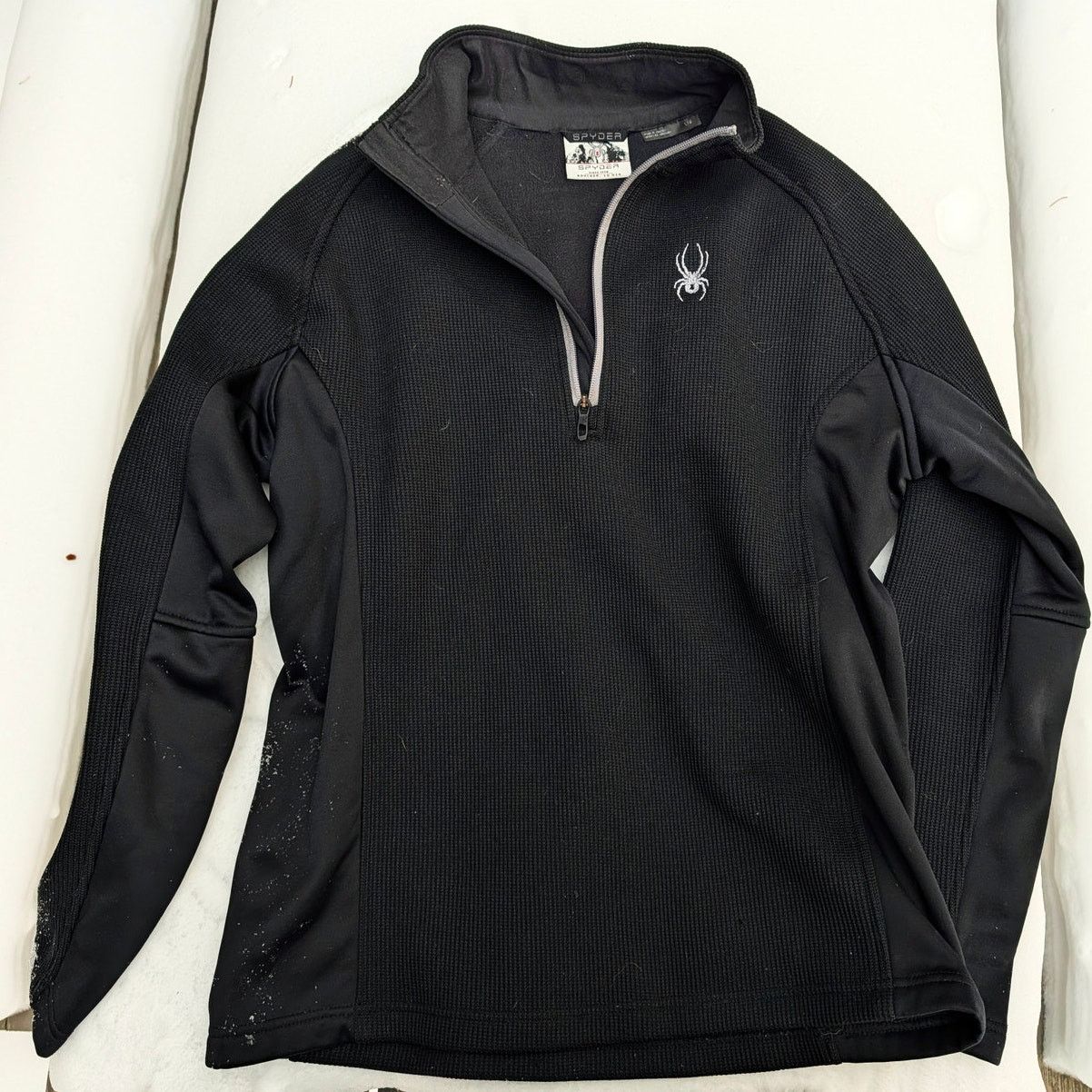 Spyder Spyder Core Sweater Men's Large Black 1/4 Zip Pullover Fleec Size US L / EU 52-54 / 3 - 6 Thumbnail