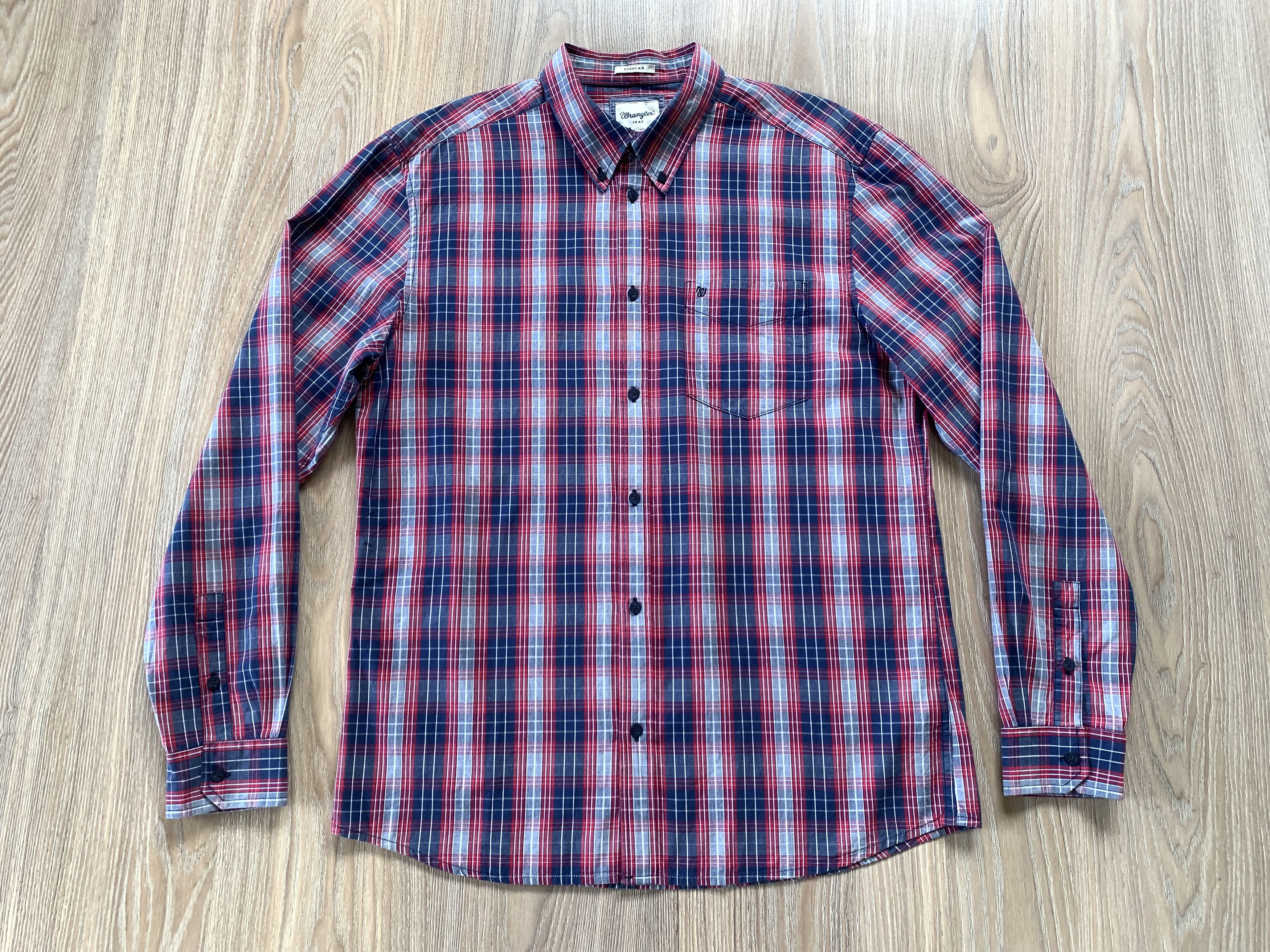 Wrangler Wrangler Plaid Cotton Long Sleeve Shirt Size US XL / EU 56 / 4 - 2 Thumbnail