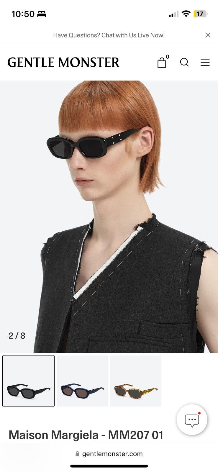 Gentle Monster × Maison Margiela Gentle monster maison margiela m207 sunglasses Size ONE SIZE - 3 Thumbnail