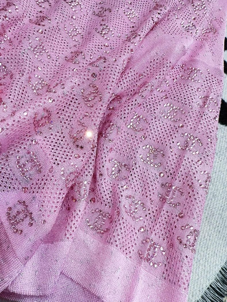 Chanel Chanel 23P spring and summer preview pink full diamond log Size XS / US 0-2 / IT 36-38 - 3 Thumbnail