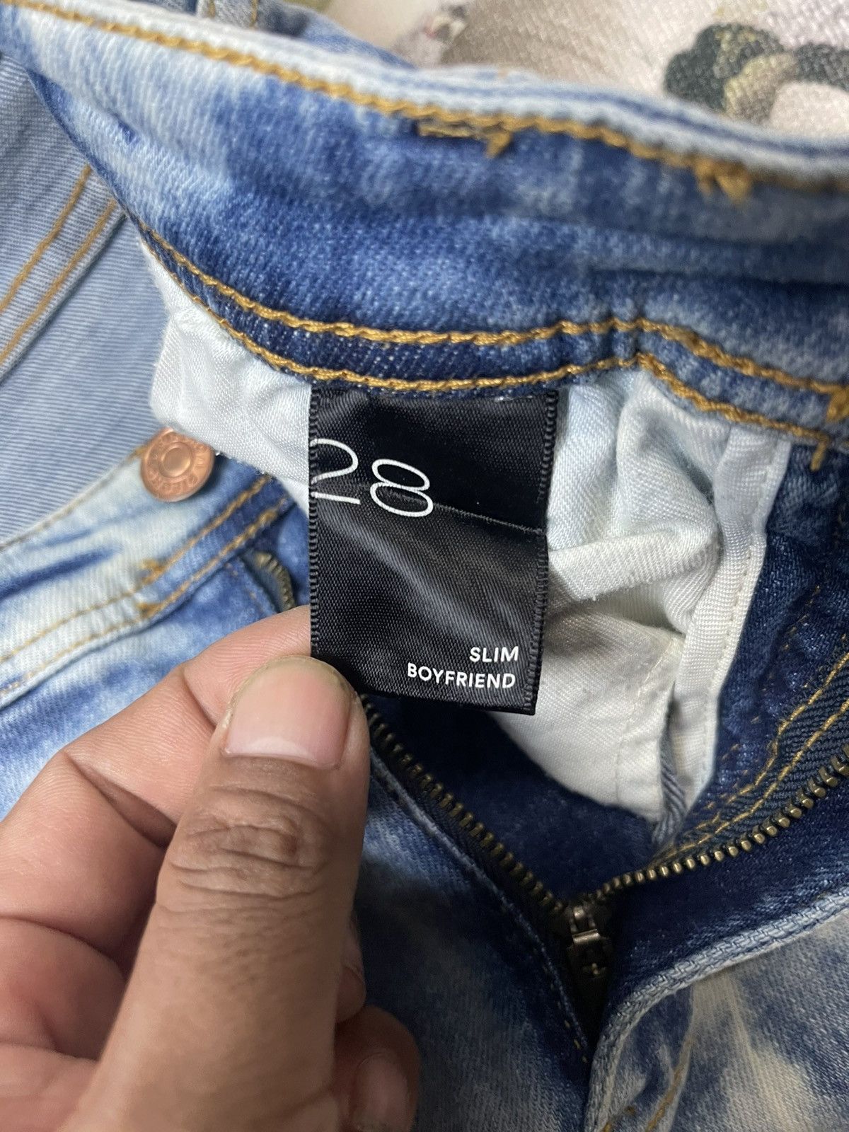 Anthropologie Acid Wash Jeans Stretchable