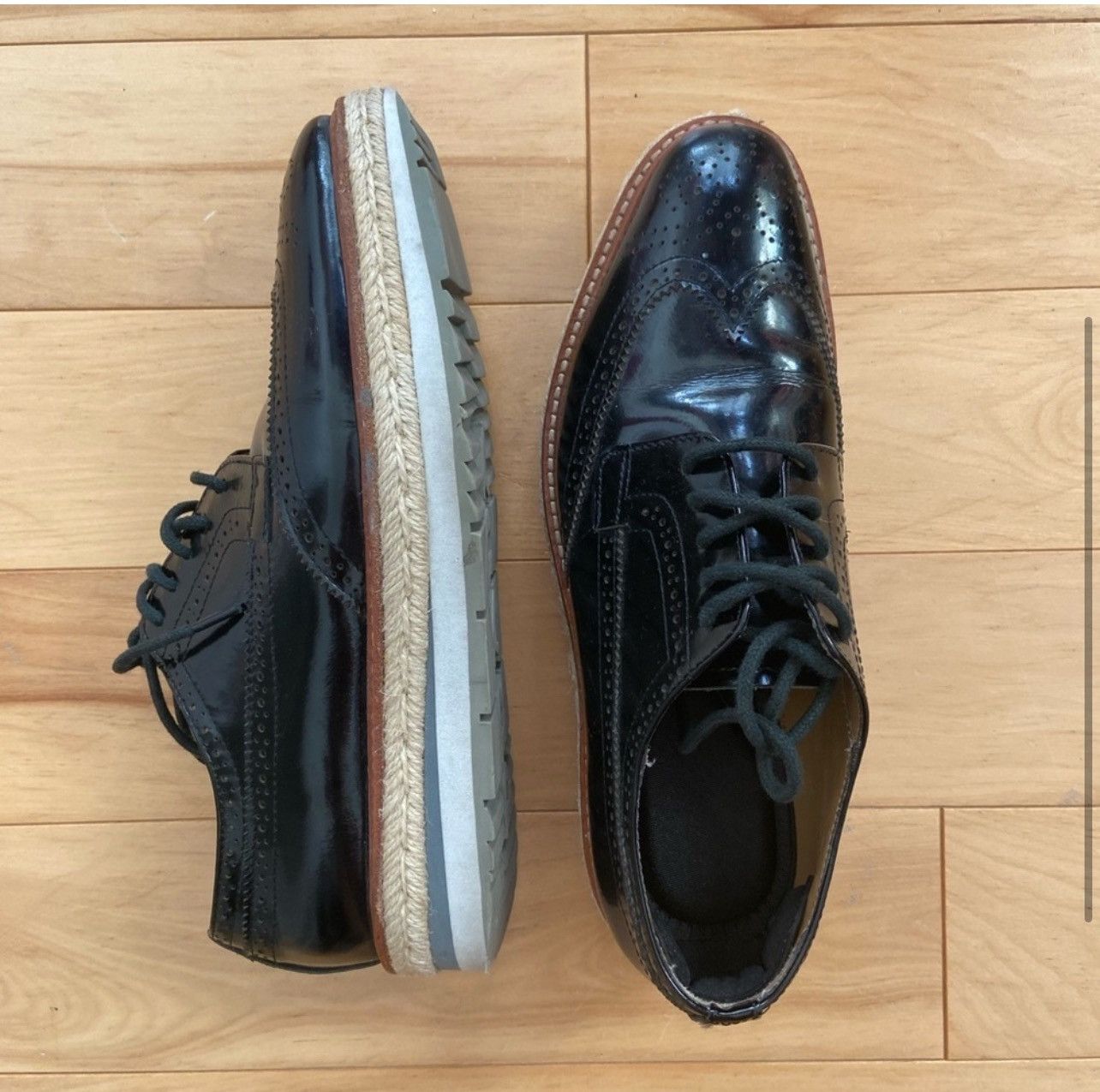 Prada PRADA classic patented leather espadrille lace up shoes 6.5 Size US 6.5 / IT 36.5 - 4 Thumbnail