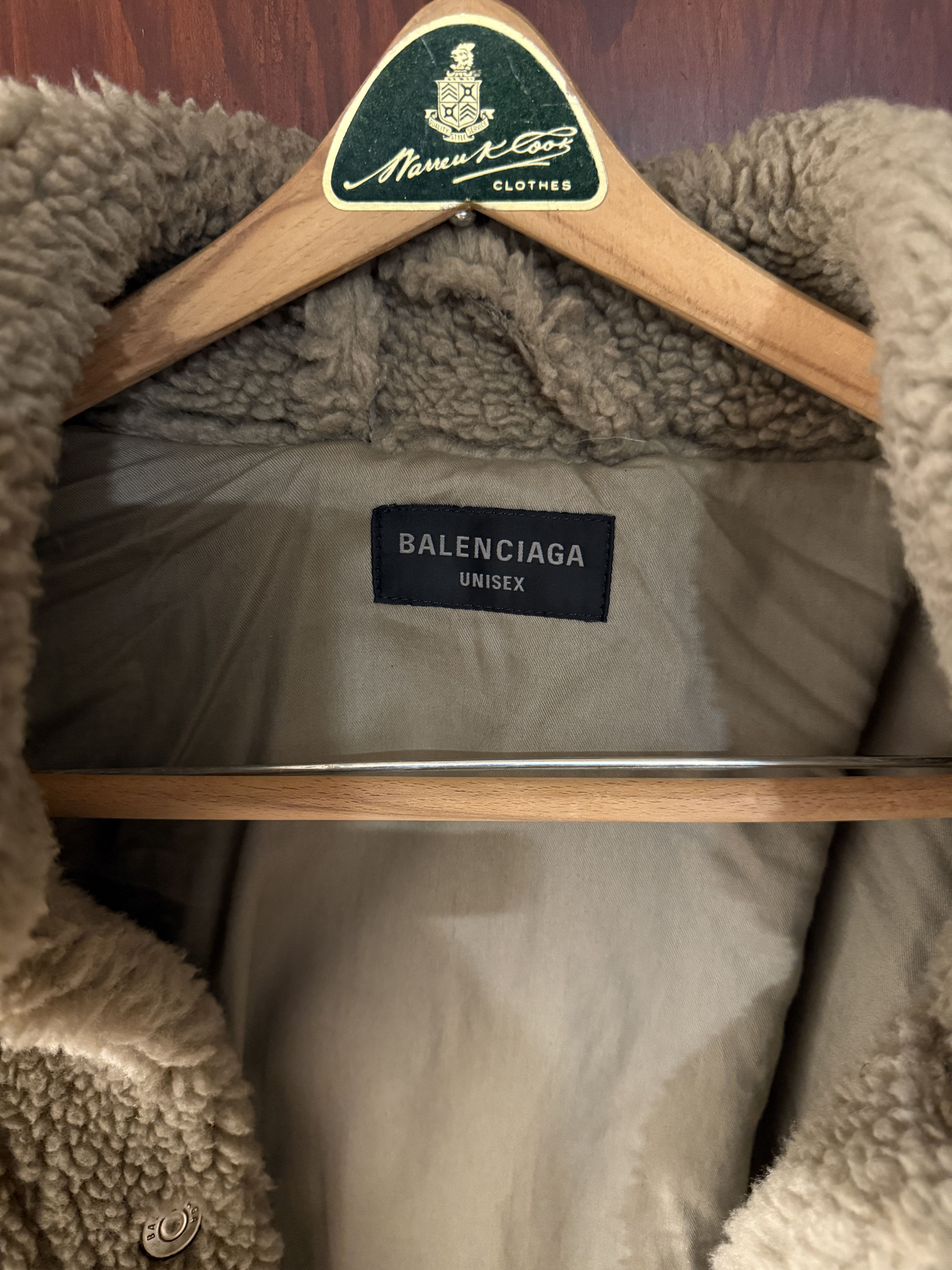 Balenciaga Balenciaga Oversized Fleece Jacket - Brown Size US M / EU 48-50 / 2 - 3 Thumbnail