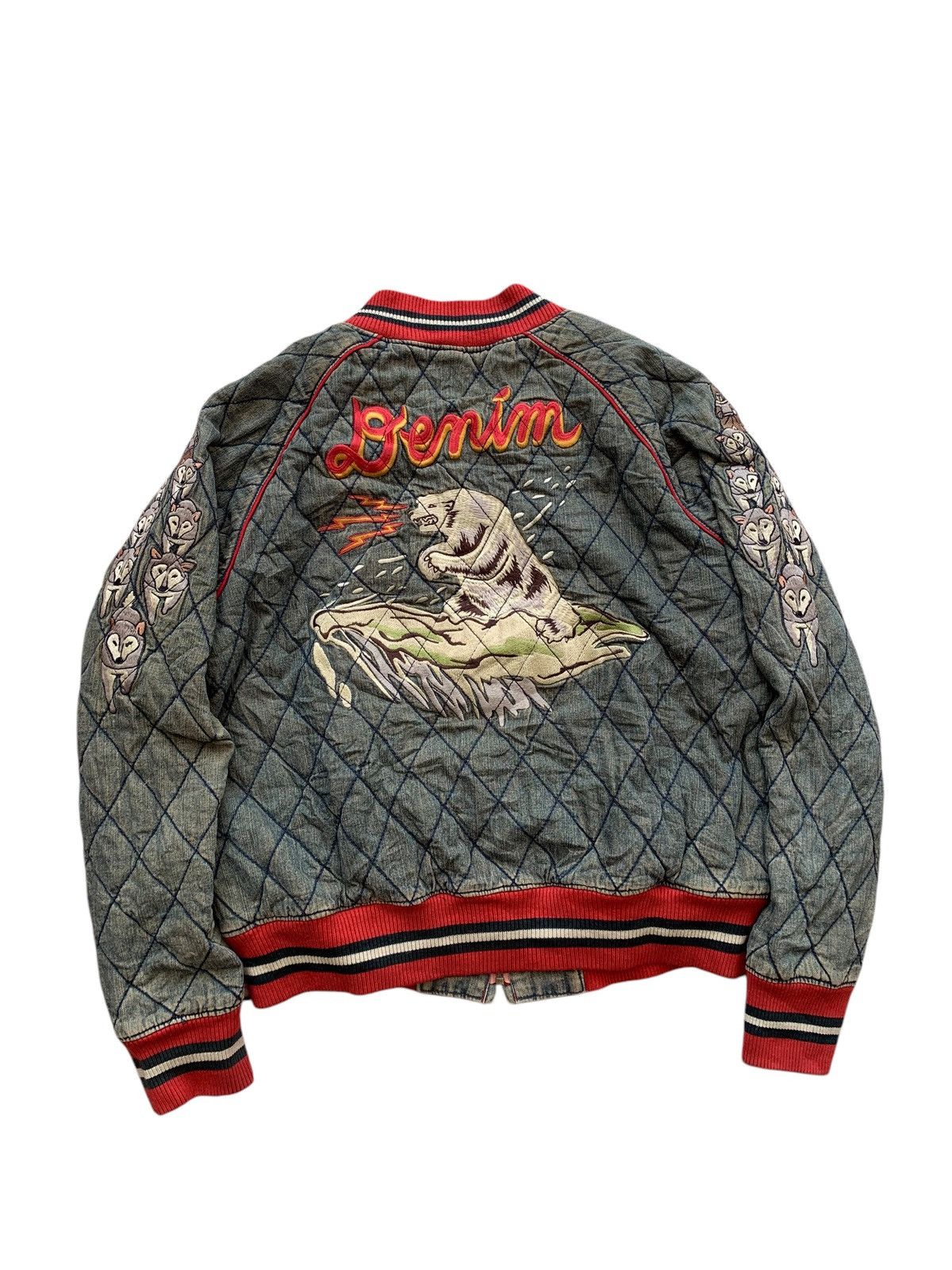 Other 🔥WASK DENIM LONE WOLF SUKAJAN JACKETS Size US S / EU 44-46 / 1 - 5 Thumbnail