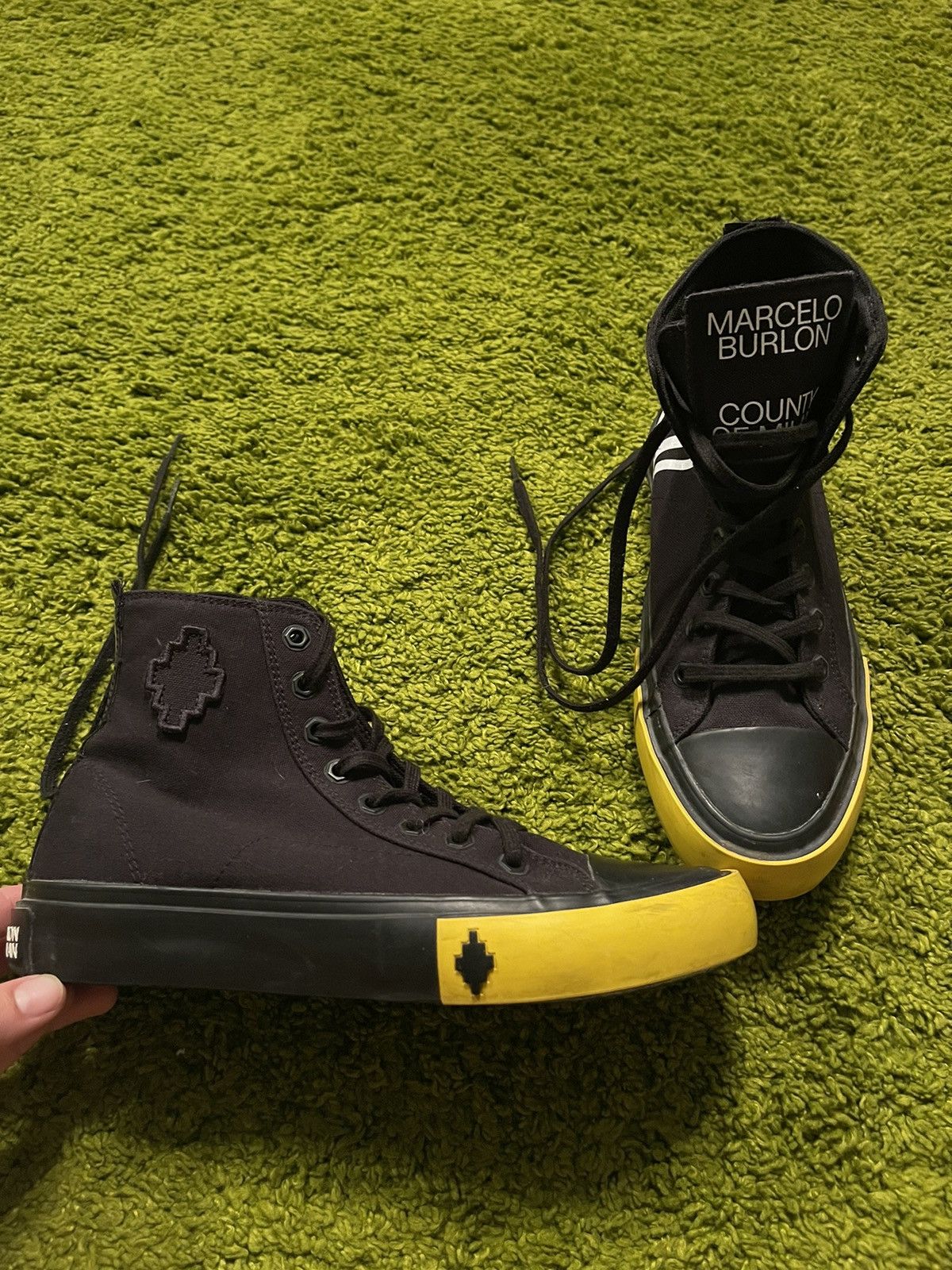 Marcelo Burlon Marcelo Burlon avant garde high top sneakers Size US 8 / EU 41 - 8 Thumbnail