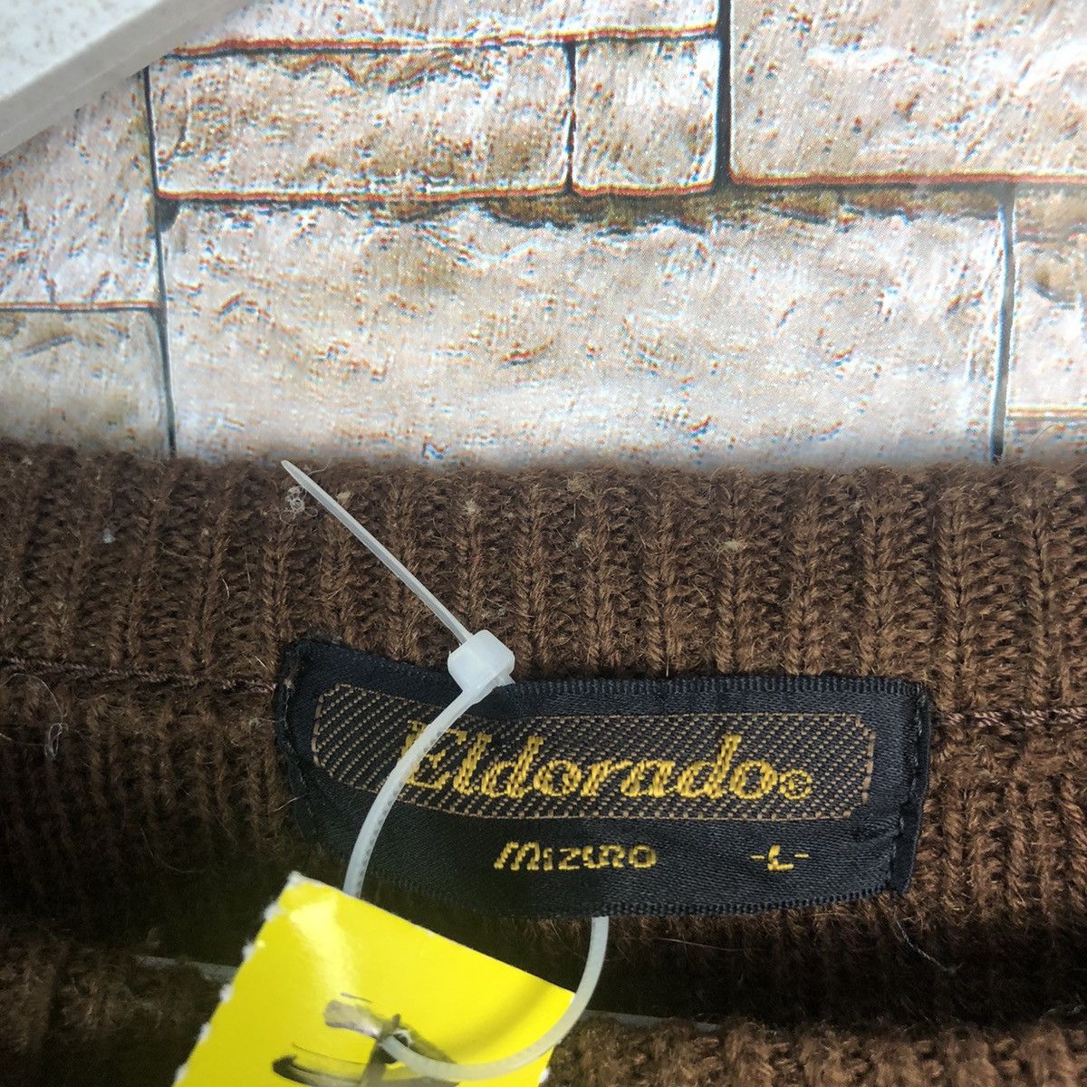 Homespun Knitwear × Japanese Brand Eldorada Brown vintage Knitwear #A206 Size US L / EU 52-54 / 3 - 10 Thumbnail