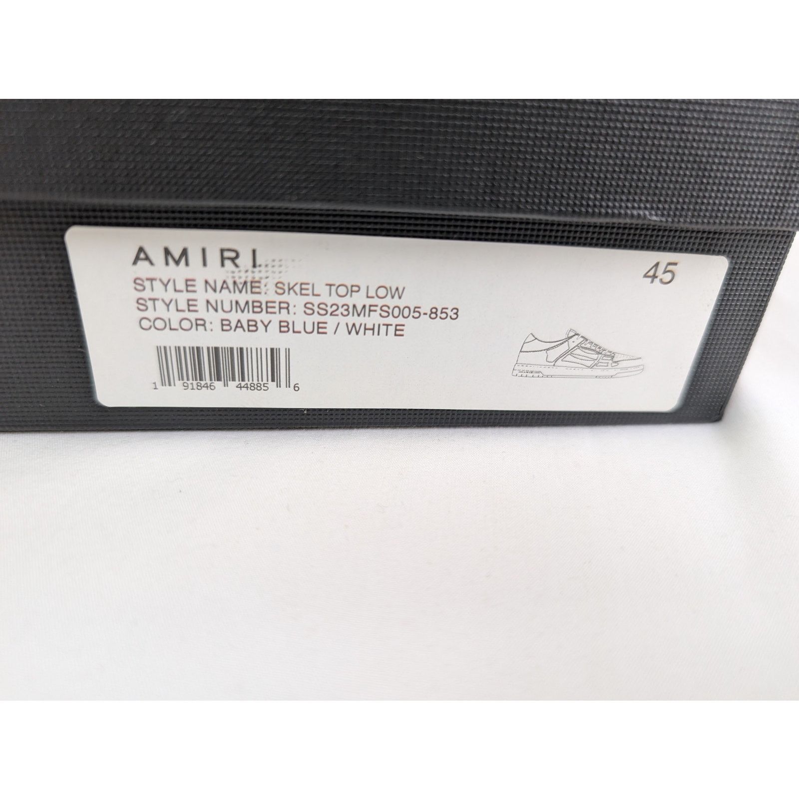 Amiri o1rshd1 Skel Top Low / Skeleton Low Top Sneakers Baby Blue Size US 12 / EU 45 - 20 Thumbnail