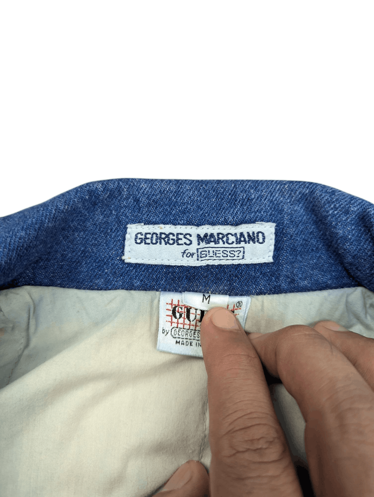 Georges Marciano Vintage 90s Georges Marciano By Guess Denim Jacket Size US M / EU 48-50 / 2 - 7 Thumbnail