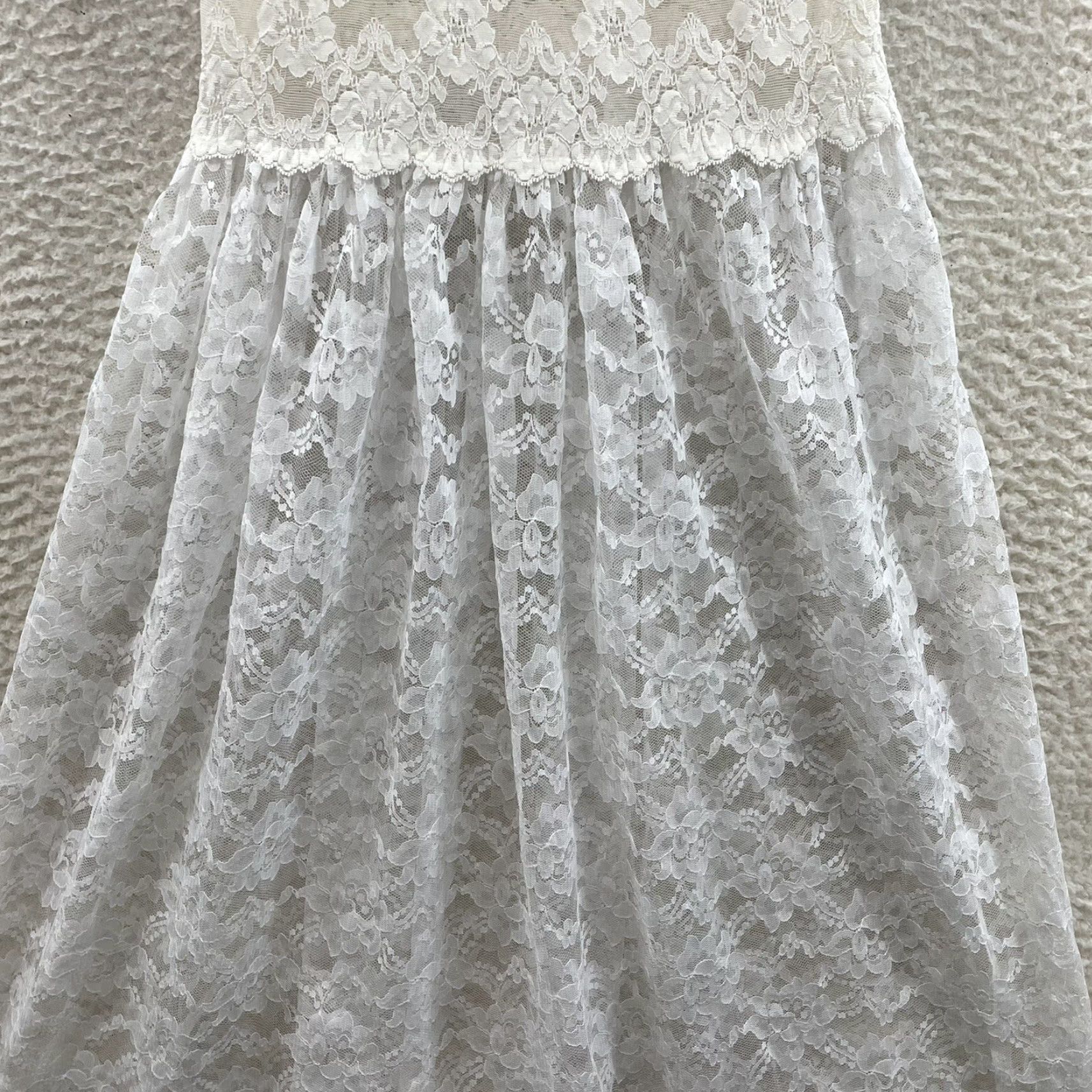Victoria's Secret VINTAGE Victoria's Secret Dress White Lace Nightgown Slip Dress 80s M/L Womens Ladies by Victoria's Secret Size M / US 6-8 / IT 42-44 - 4 Thumbnail