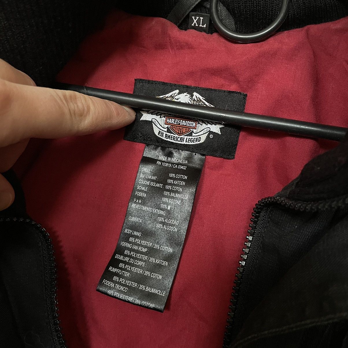 Harley Davidson × Vintage Women Harley Davidson Vintage bomber Jacket fire moto cycle Size XL / US 12-14 / IT 48-50 - 6 Thumbnail