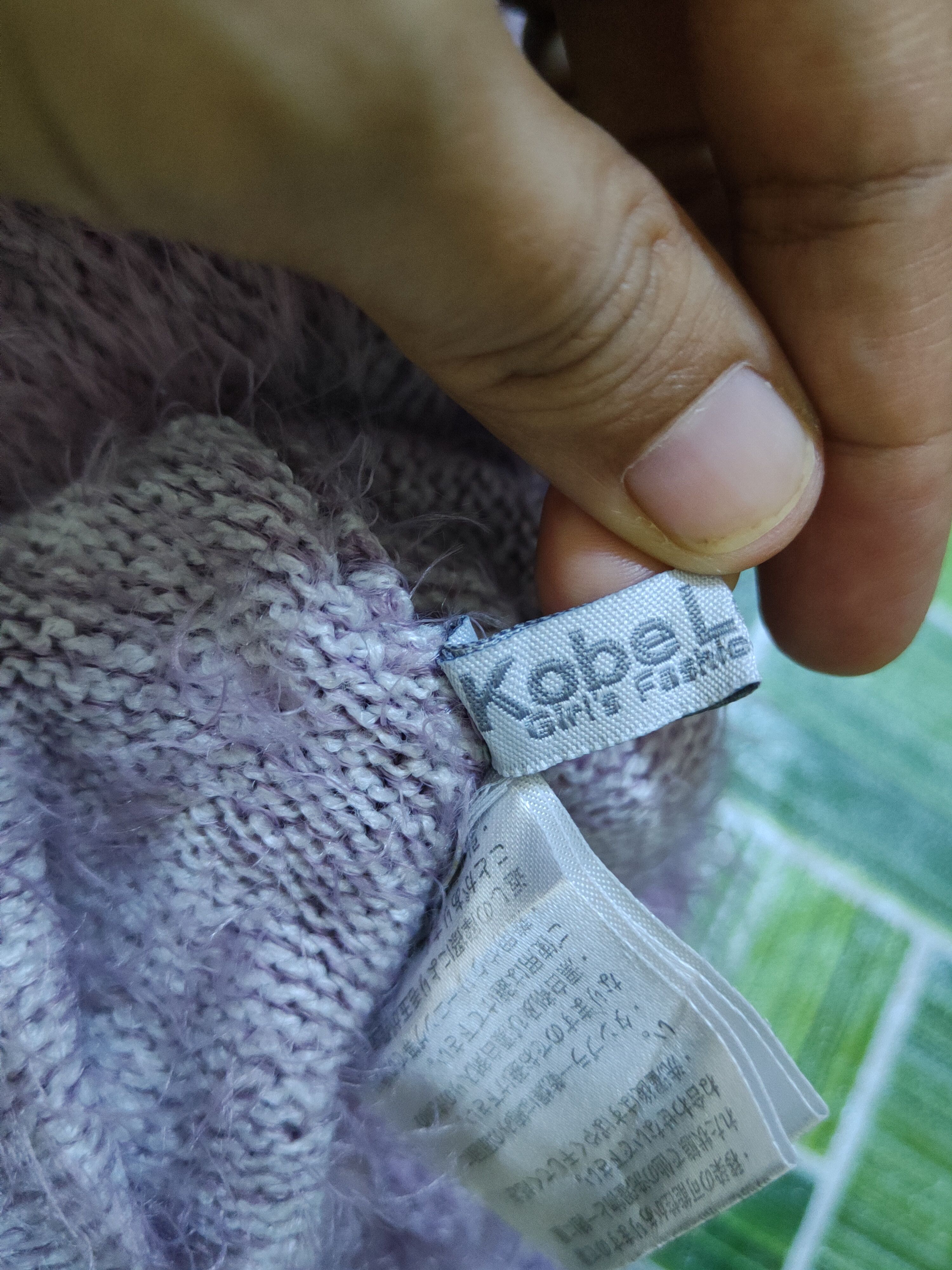 Homespun Knitwear Kobe Lettuce Purple faded Shaggy Fur Mohair Knitwear #S2278 Size S / US 4 / IT 40 - 13 Thumbnail