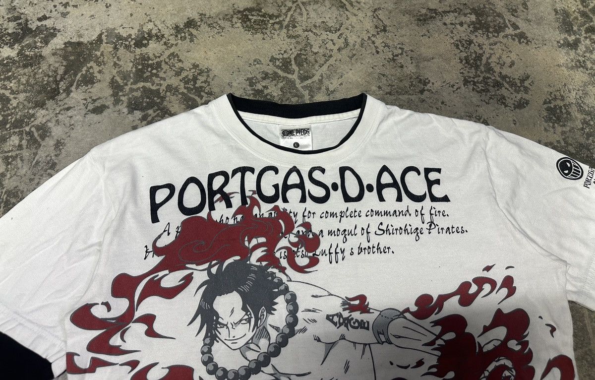 Anime × One Piece × Vintage Vintage Y2k One Piece Portgas D.Ace Tshirt Size US L / EU 52-54 / 3 - 7 Thumbnail