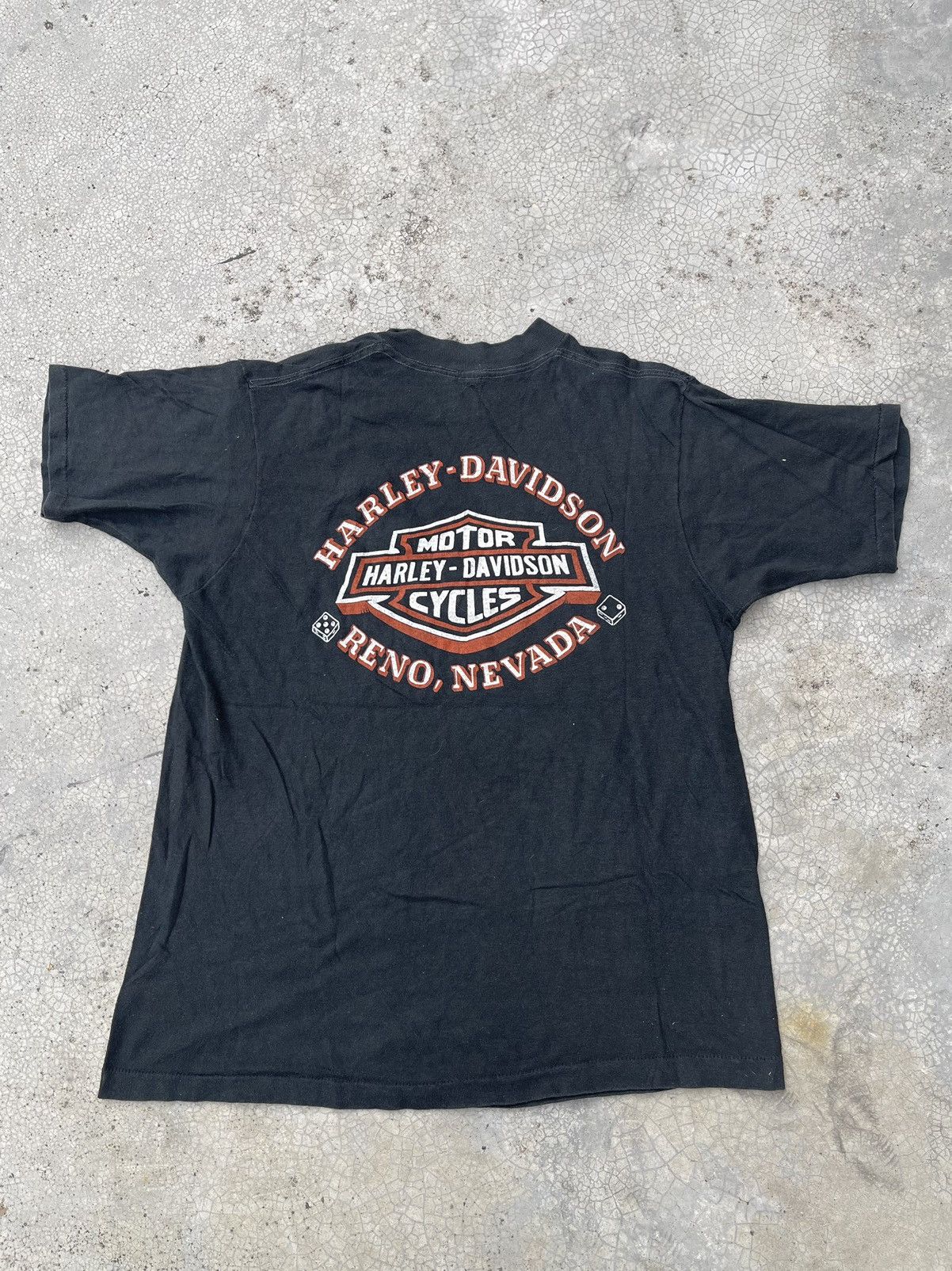 Harley Davidson × Vintage Ultra Rare Vintage 70’s Harley Davidson T shirt L 3D HOG Size US L / EU 52-54 / 3 - 8 Thumbnail