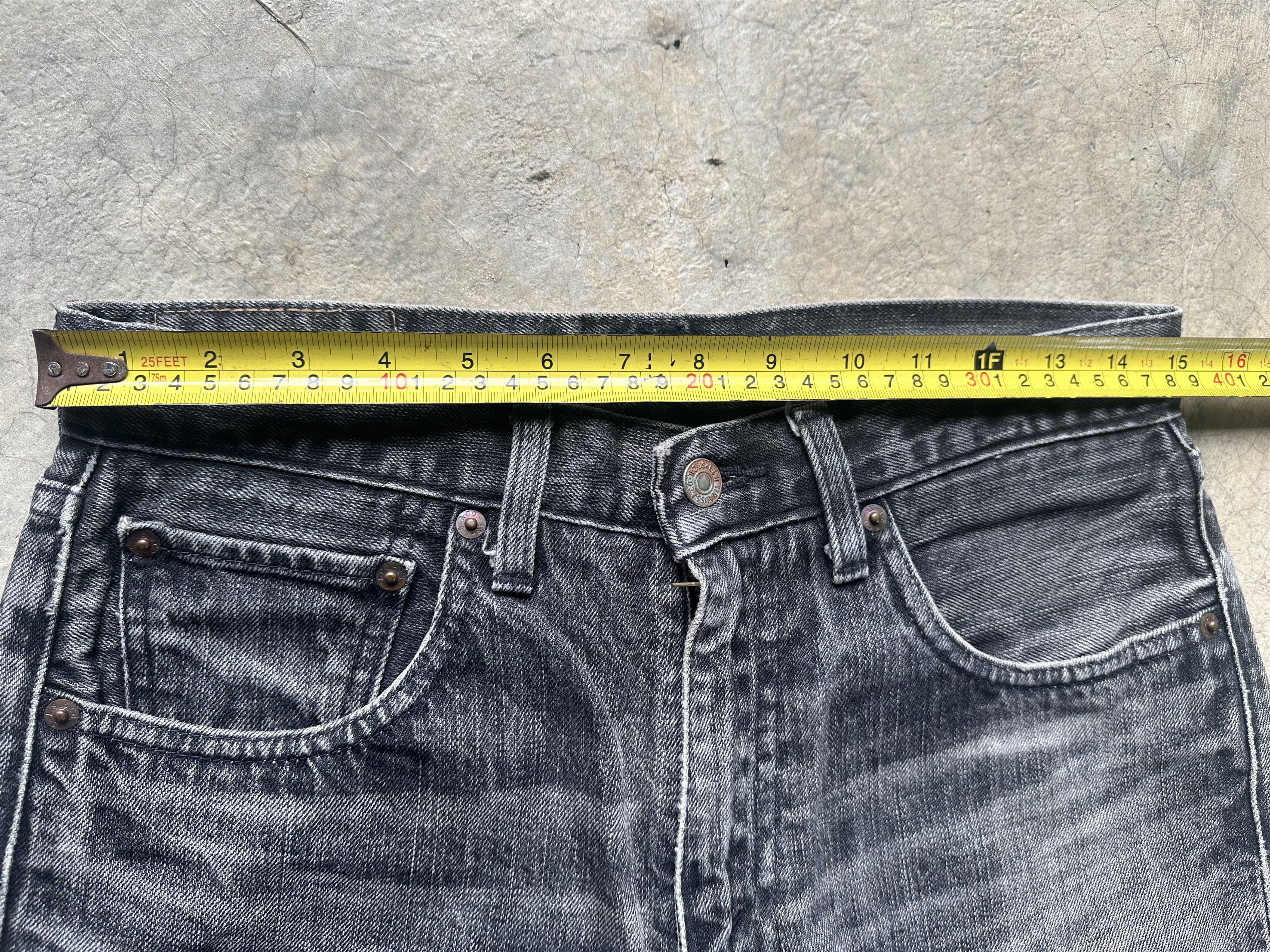 Levi's Vintage Levi's REDLOOP 510 Distressed Black Faded Jeans Size US 30 / EU 46 - 13 Thumbnail