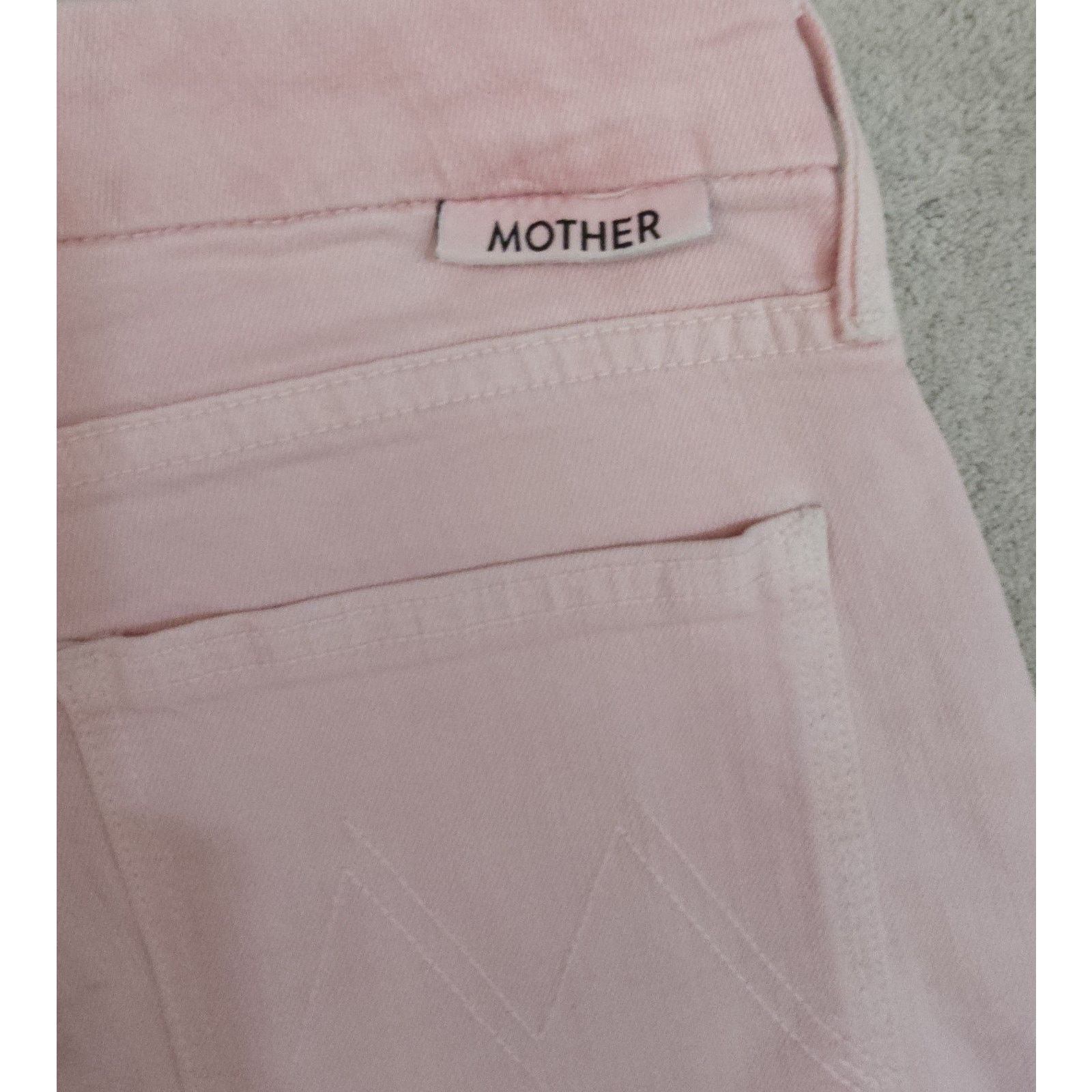 MOTHER Mother Patch Pocket Roller Ankle Fray Wide Leg Geranium 26 Size 26" / US 2 / IT 38 - 9 Thumbnail