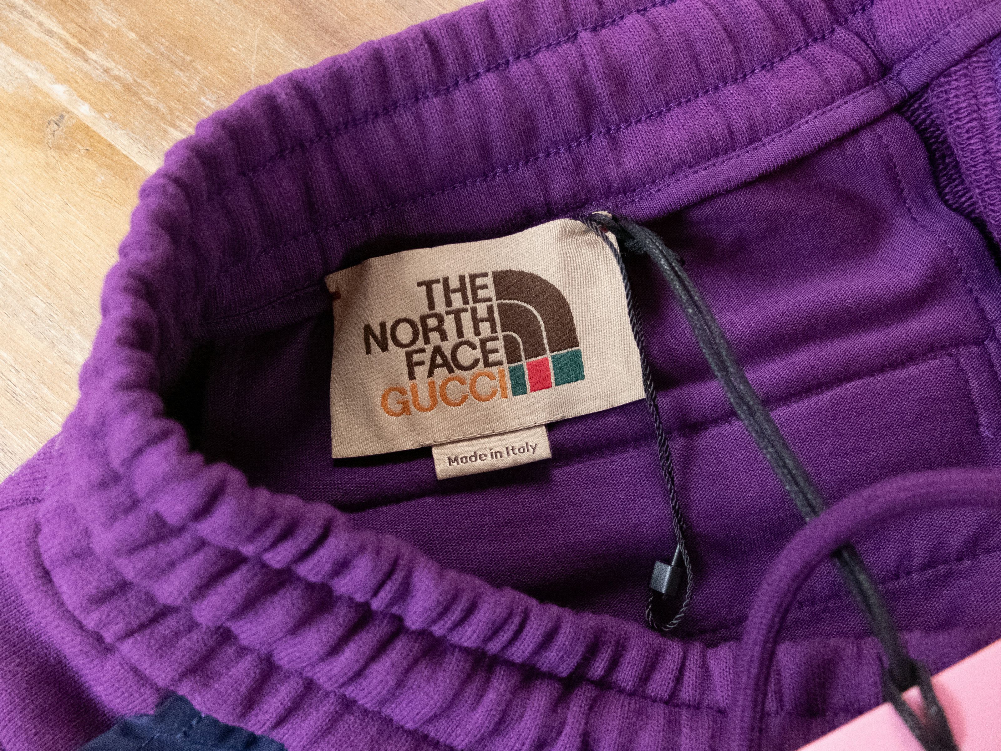 Gucci × The North Face GUCCI x NORTH FACE purple logo print sweatpants jogger Large Size US 34 / EU 50 - 8 Thumbnail