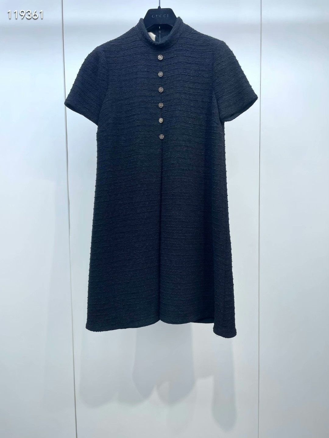 Gucci Gucci Black Logo Buckle Dress Size S / US 4 / IT 40 - 1 Thumbnail