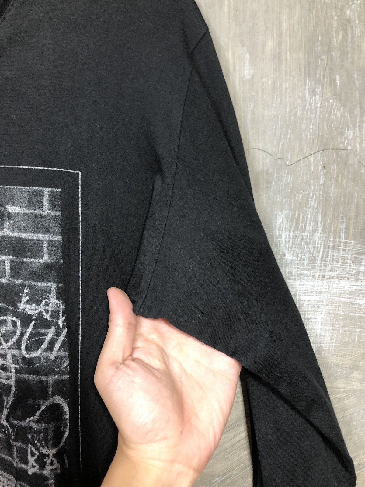 Japanese Brand FUGA💥 Japanese Fuga Thrashed Long Sleeve T-Shirt Size US M / EU 48-50 / 2 - 8 Thumbnail