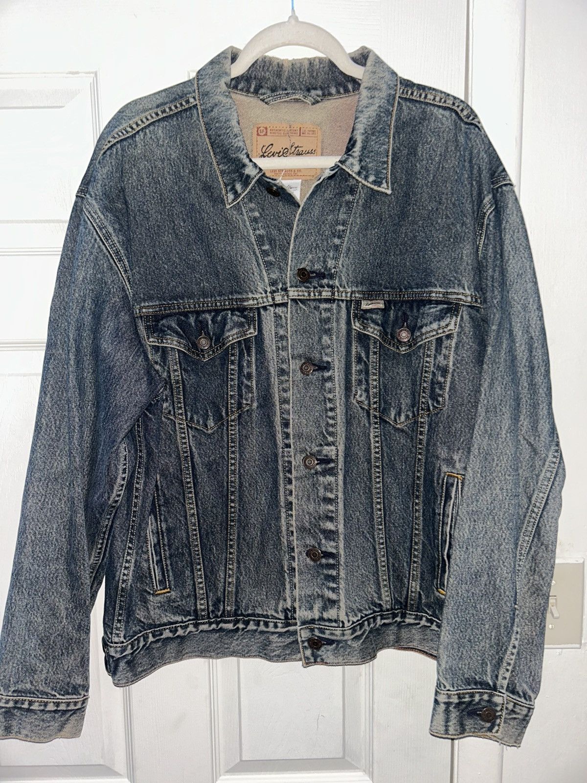 Levi's × Vintage Vintage Levi Jeans Jacket Size US L / EU 52-54 / 3 - 8 Thumbnail