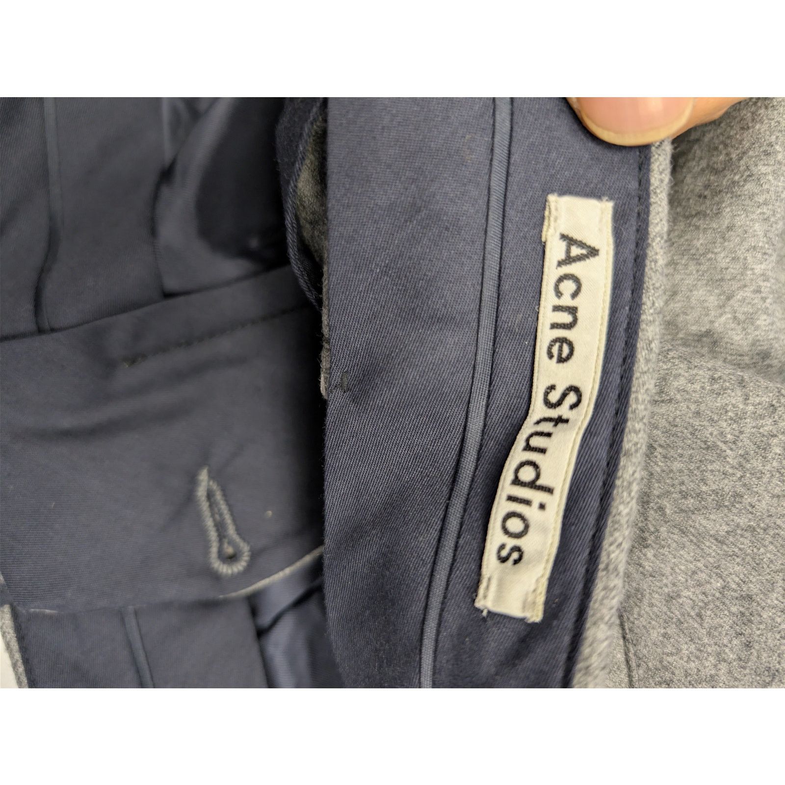 Acne Studios o1rshd1 Pro Flannel PAW16 Trouser Causal Pants in Light Grey Size US 34 / EU 50 - 15 Thumbnail