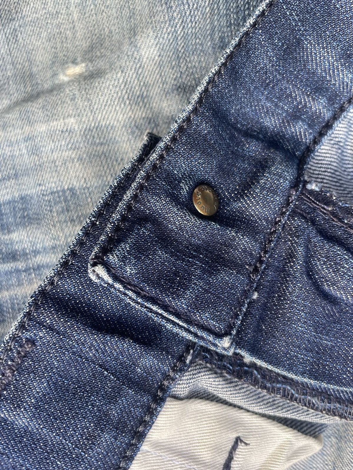 Nudie Jeans Nudie Thin Finn Faded Wash Denim Size US 33 - 18 Thumbnail