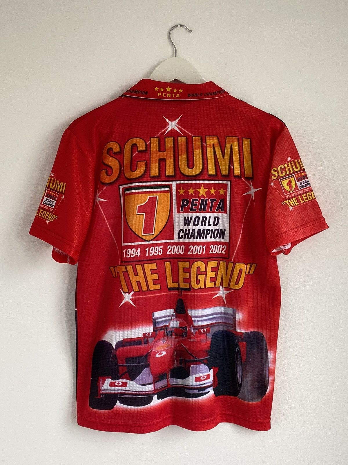 Ferrari 🔥 SCHUMI F1 THE LEGEND VINTAGE RACING SHIRT 90s Y2K BANGER Size US S / EU 44-46 / 1 - 1 Thumbnail