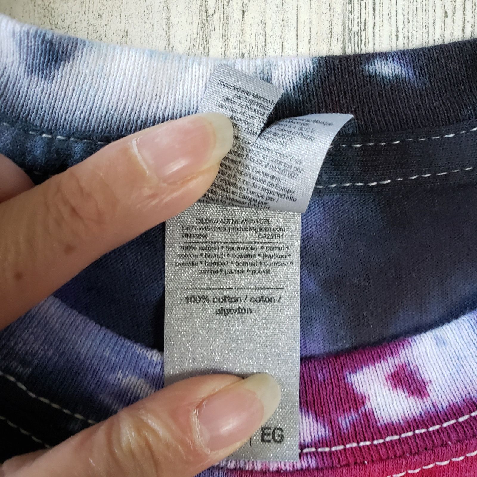 Gildan Gildan Lavender Fuchsia Black Tie Dye T-Shirt Size Large Size US L / EU 52-54 / 3 - 5 Thumbnail